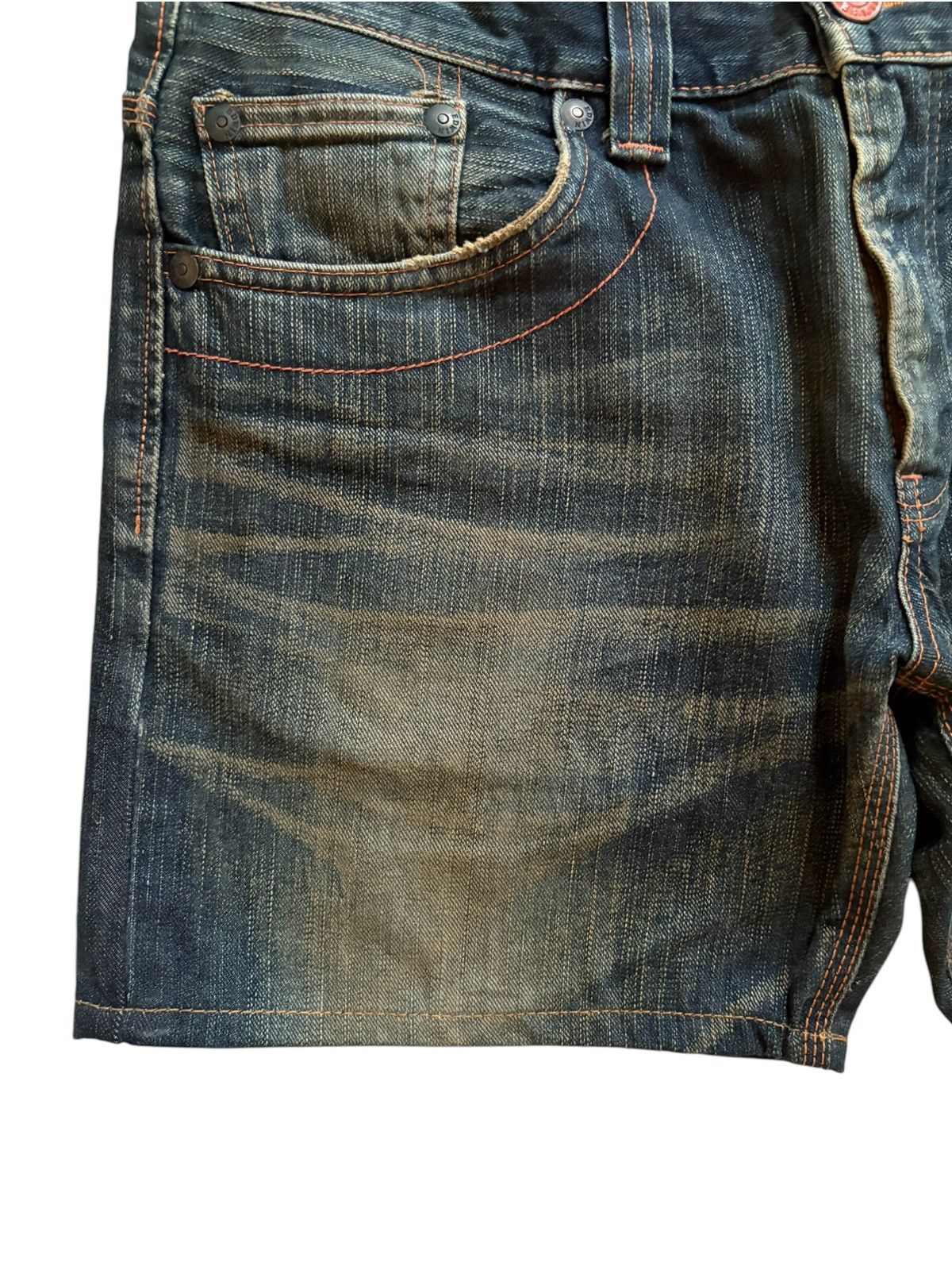 Edwin SALES🔥Exclusive Vintage Edwin Rusty Mud Wash Jean Shorts Size US 34 / EU 50 - 8 Thumbnail