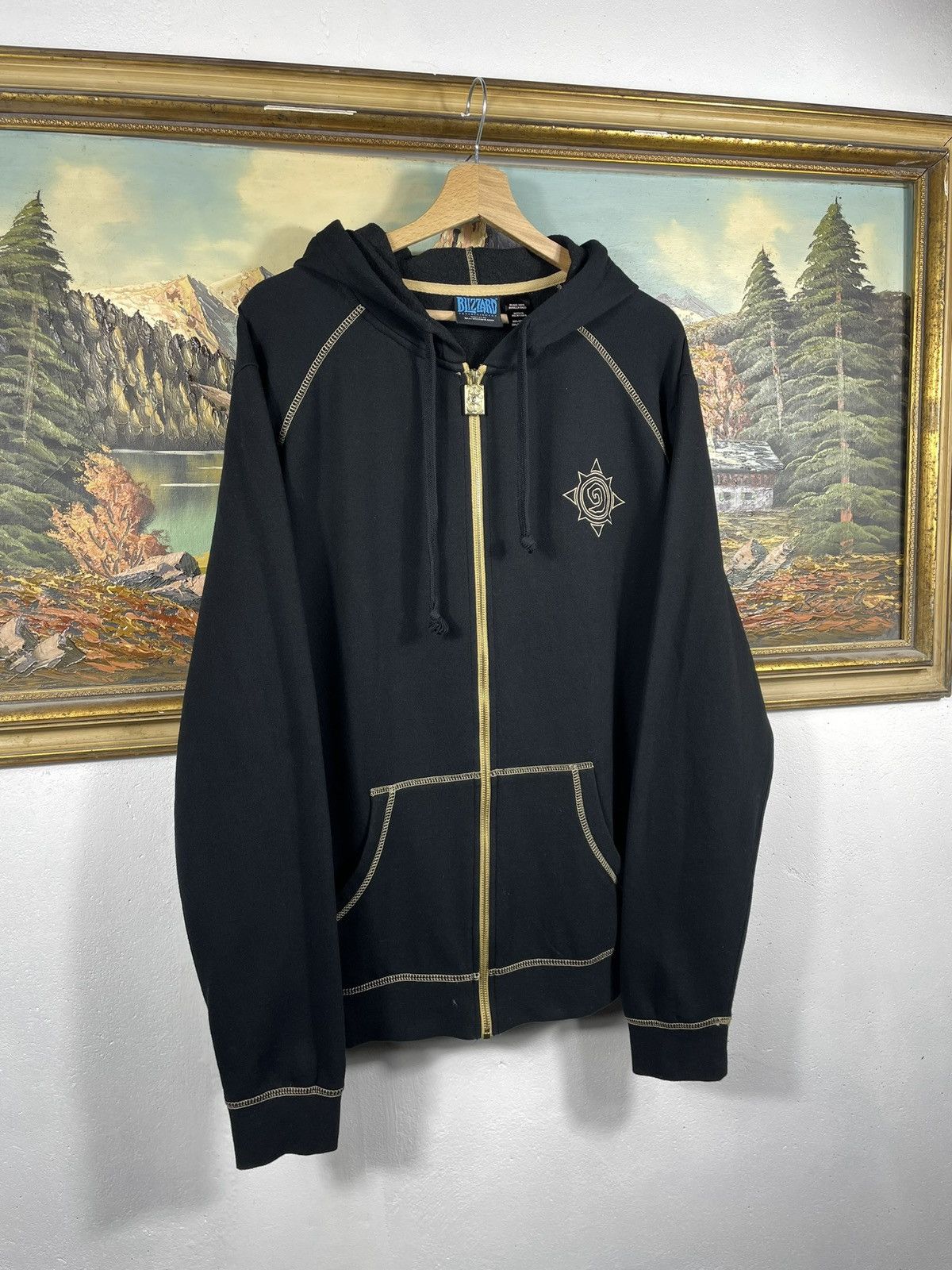 Playstation × The Game × Vintage Black zip up the game gaming hoodie Hearthstone Blizzard Size US XL / EU 56 / 4 - 4 Thumbnail