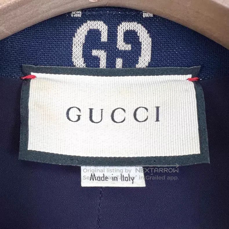 Gucci Gucci Navy blue double G striped pattern jacquard long-sle Size M / US 6-8 / IT 42-44 - 4 Thumbnail