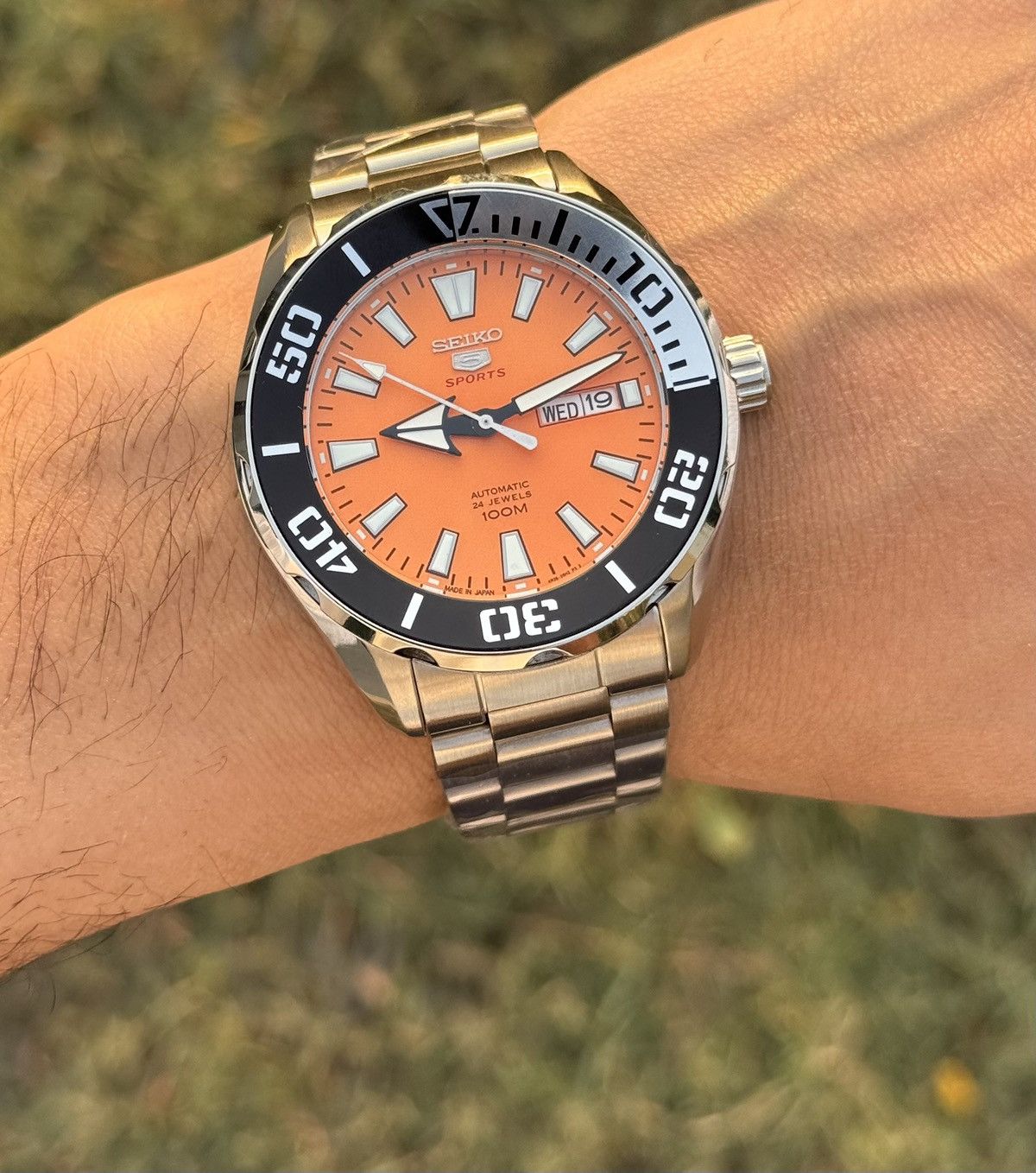 Seiko Seiko 5 Sports – black Diver Bezel– Automatic men watch Size 38 - 23 Thumbnail