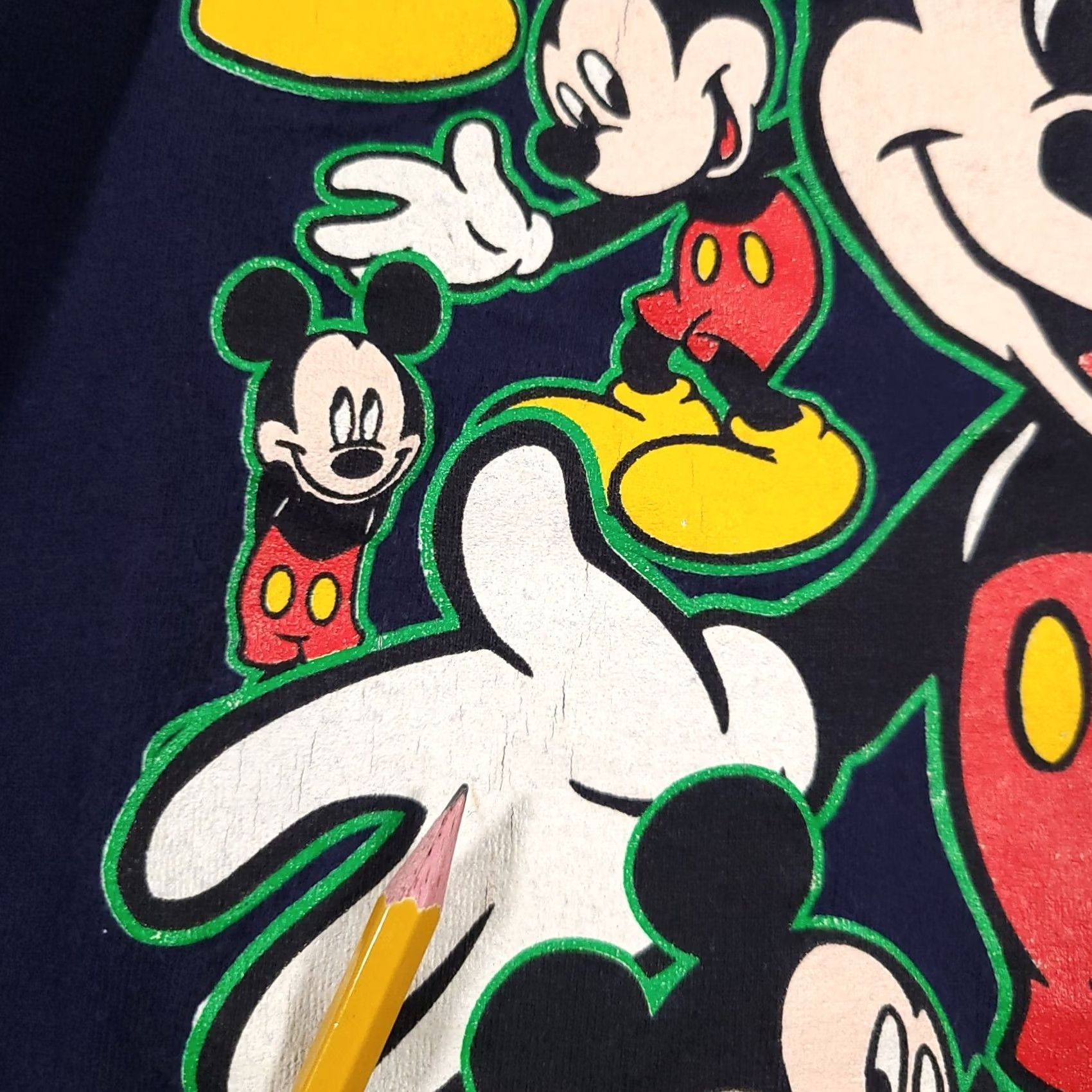 Disney VINTAGE Disney Mickey Mouse Shirt Adult Medium Navy Blue Short Sleeve All Over Print Mens Shirt Size US M / EU 48-50 / 2 - 7 Thumbnail
