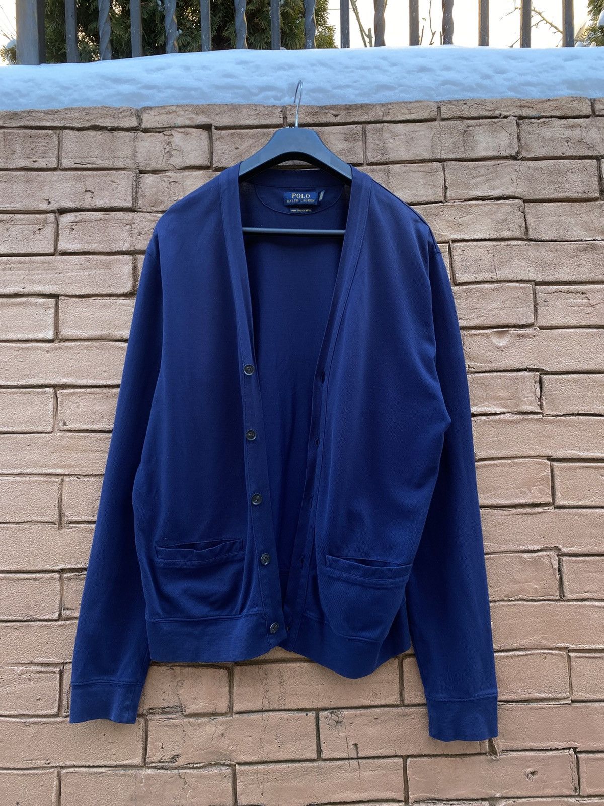 Polo Ralph Lauren Polo Ralph Lauren Cardigan Navy MeshV-Neck Size M Size US M / EU 48-50 / 2 - 1 Thumbnail