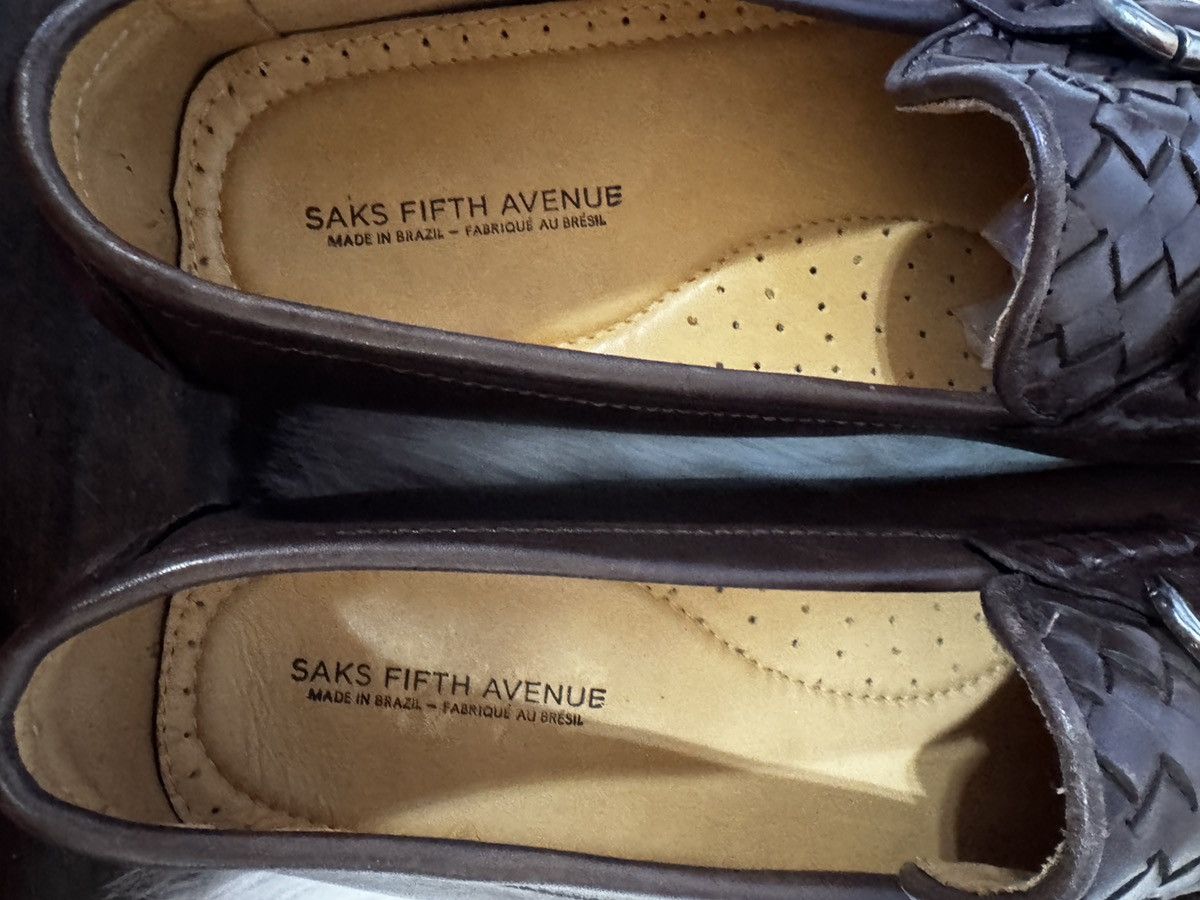 Saks Fifth Avenue Saks Fifth Avenue Woven Leather Driving Loafers Size 11.5 Size US 11.5 / EU 44-45 - 7 Thumbnail