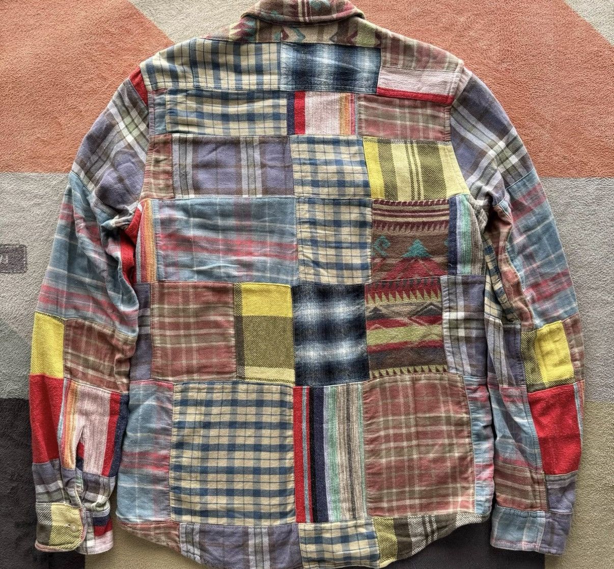 Denim & Supply Ralph Lauren Ralph Lauren Denim Supply Southwestern Patchwork Shirt K22 Size US S / EU 44-46 / 1 - 2 Thumbnail