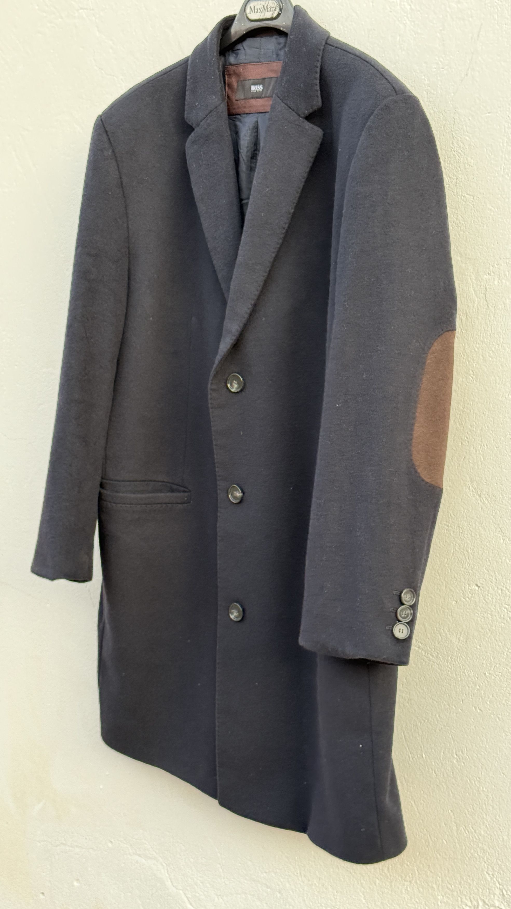 Hugo Boss 🔥 modern coat Hugoboss slim size 46R cashmere wool Size US L / EU 52-54 / 3 - 3 Thumbnail