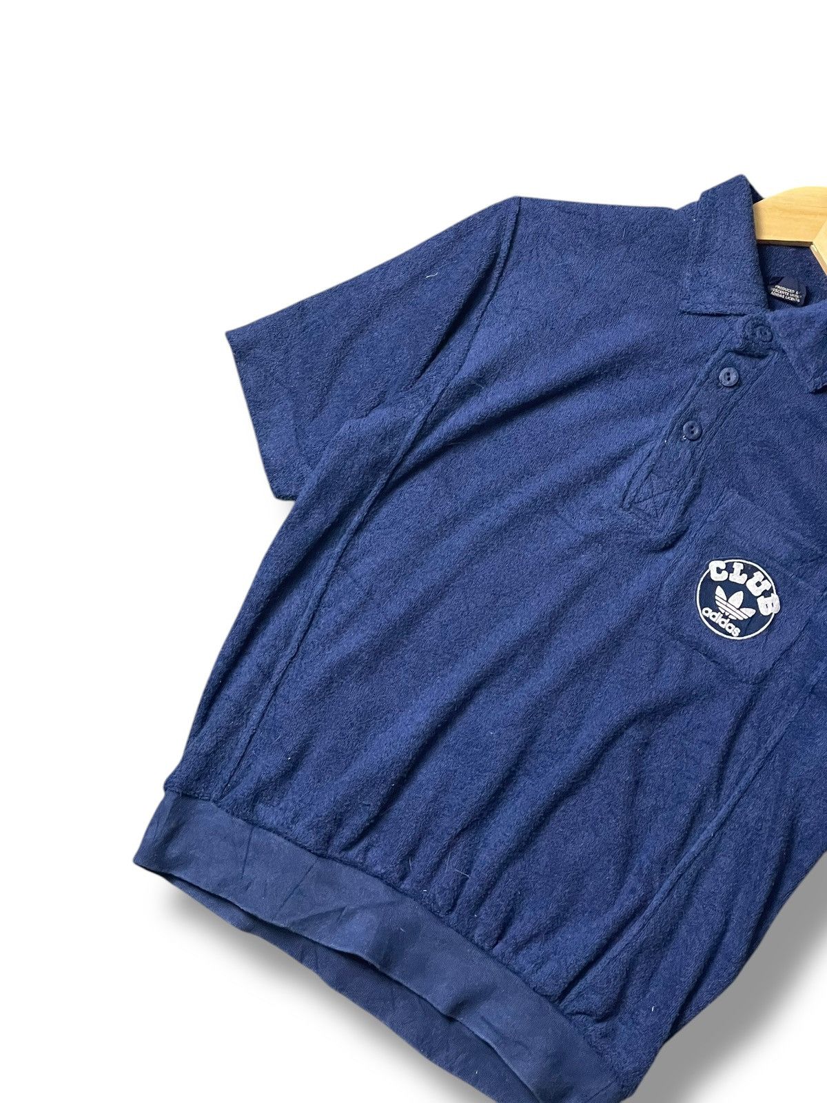 Adidas Vintage 80s Adidas Club Towel Fabric Shirt (105) Size US M / EU 48-50 / 2 - 3 Thumbnail