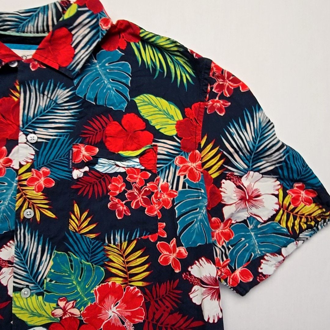 Original Penguin Original Penguin Hawaiian Shirt Floral Tropical Large Size US L / EU 52-54 / 3 - 4 Thumbnail