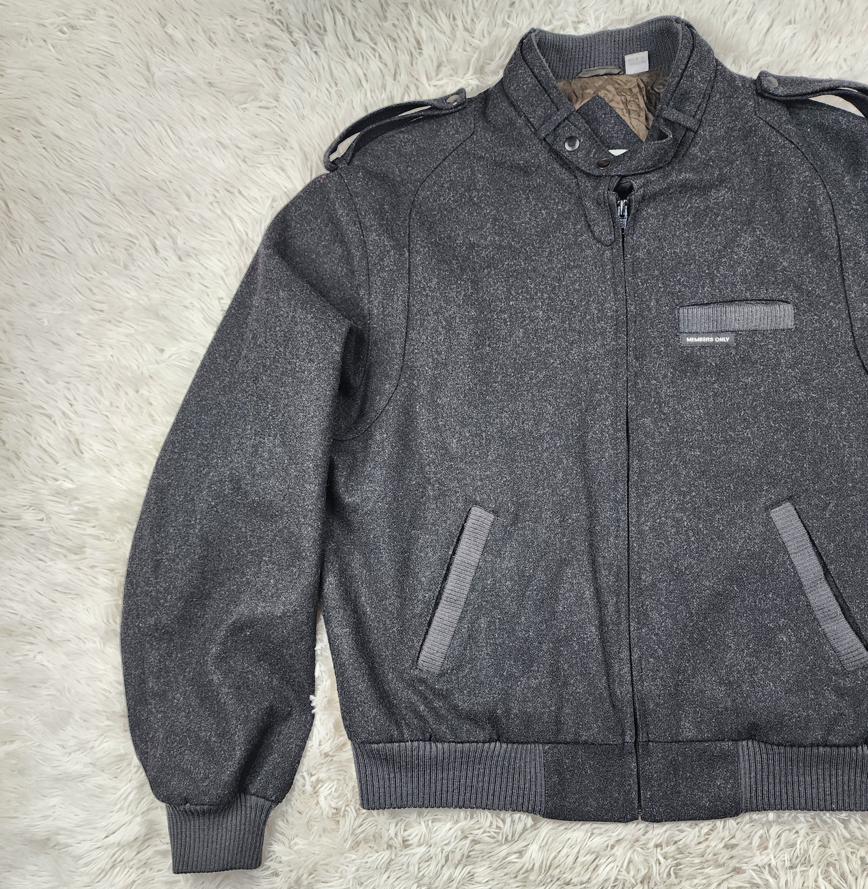Members Only Members only wool blend black bomber jacket Size US XS / EU 42 / 0 - 3 Thumbnail