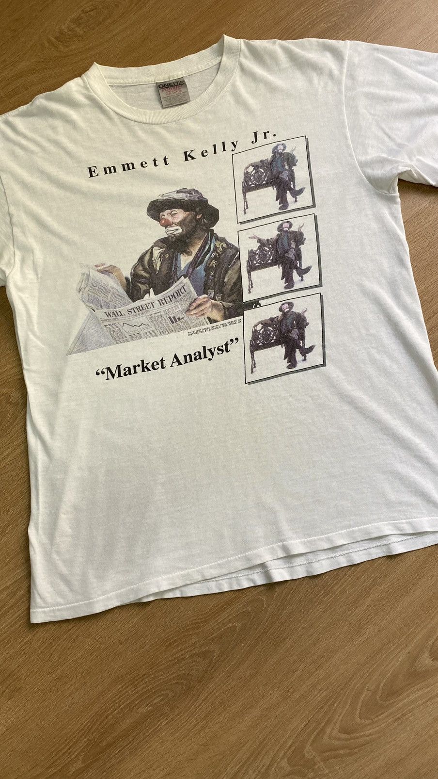 Vintage RARE! Vintage 1997 Art Emmett Kelly Jr Pop Art Museum Size US M / EU 48-50 / 2 - 4 Thumbnail