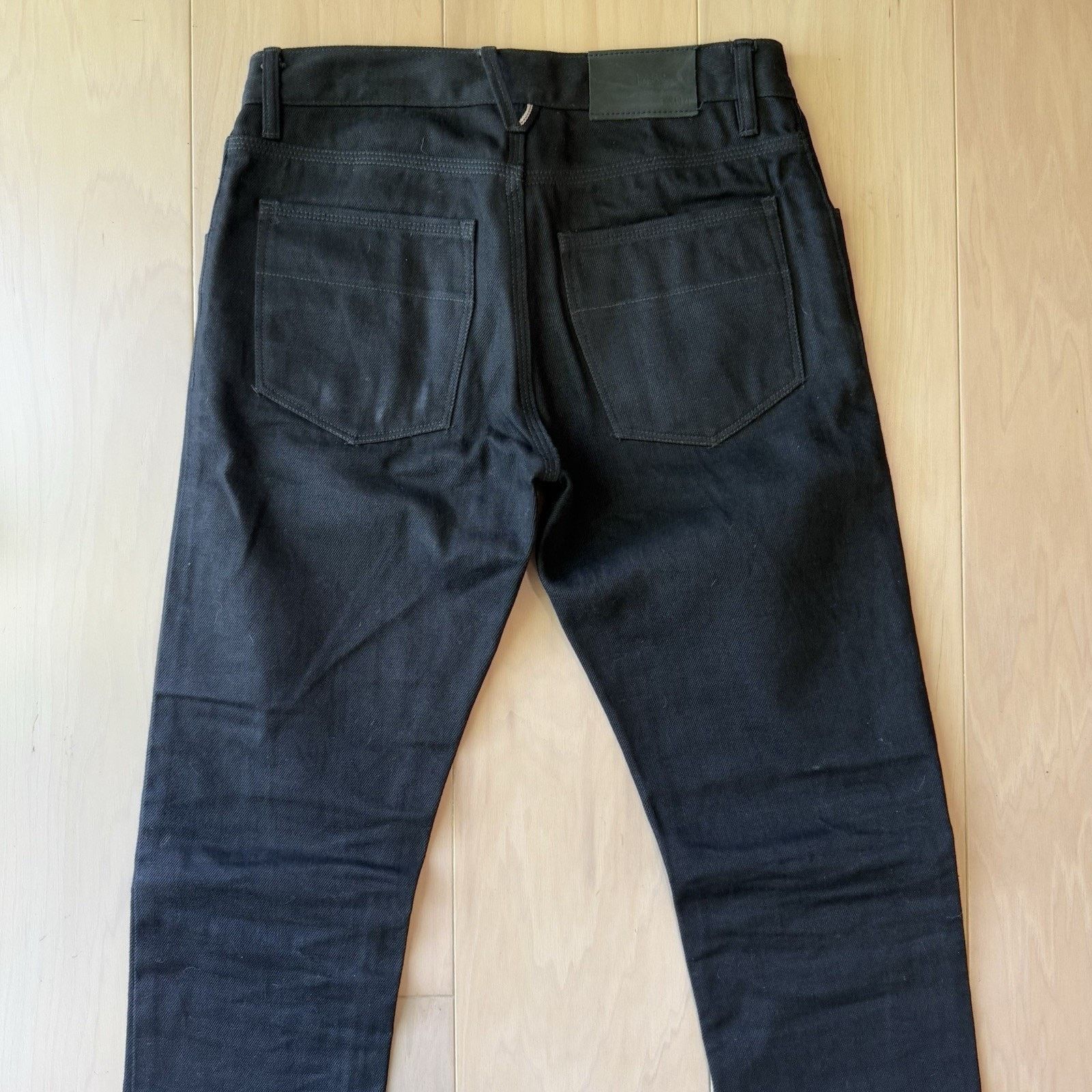 Raleigh Denim Raleigh Denim Martin Selvedge Jeans 30 Black Dark Wash Size US 30 / EU 46 - 7 Thumbnail