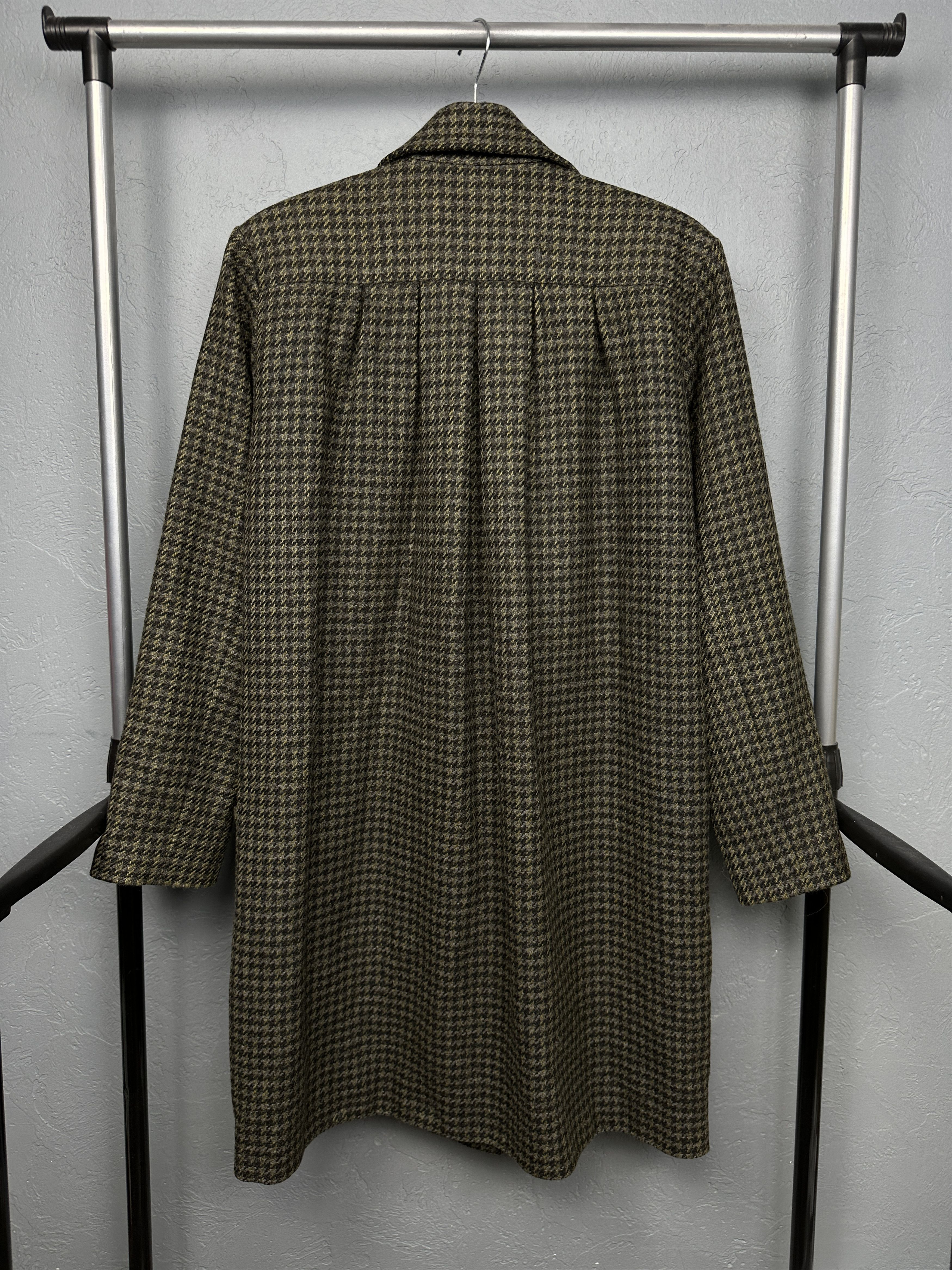 Vintage TOAST Womens Italian Wool Long Tweed Coat Jacket Size L / US 10 / IT 46 - 5 Thumbnail