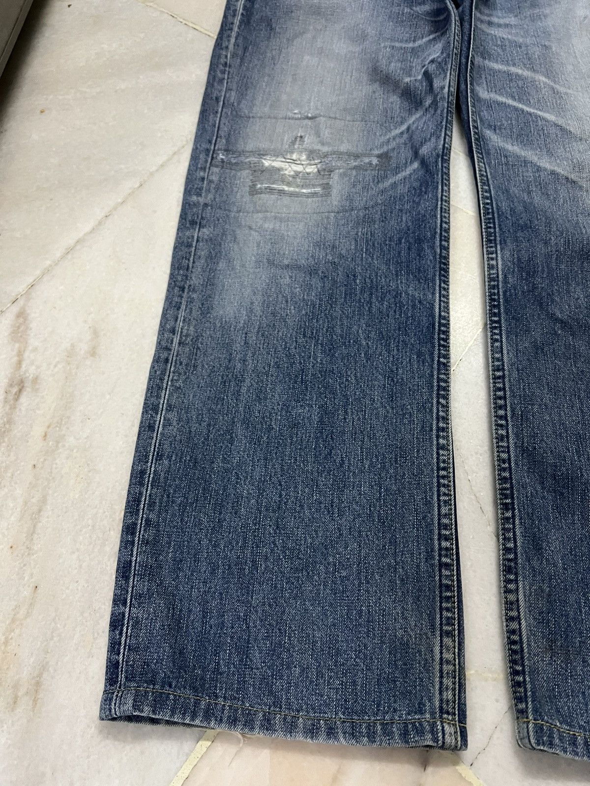 Levi's 💥Baggy💥Vintage LPC Levis 502 Faded Distressed Jean Size US 33 - 4 Thumbnail