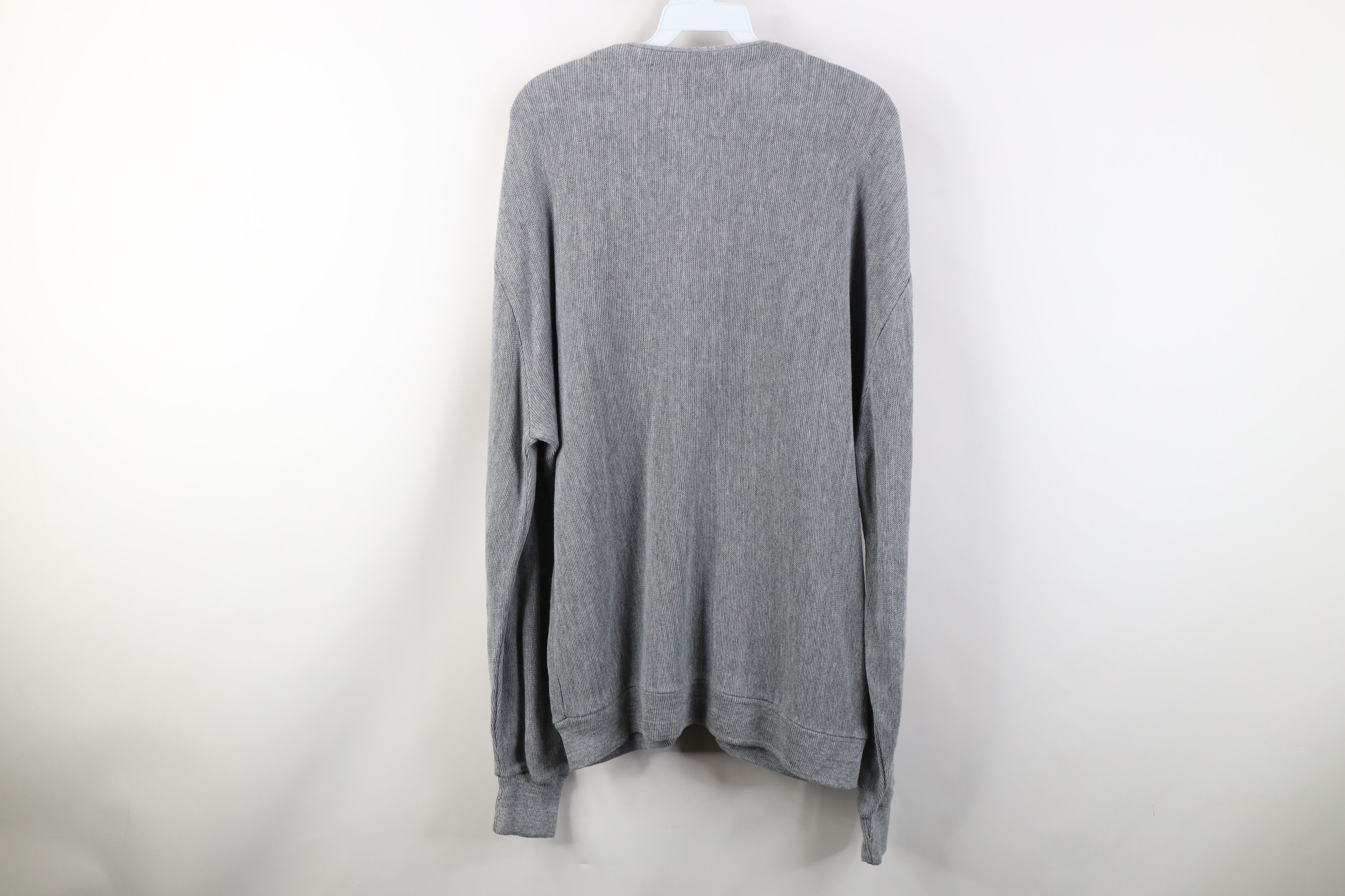 Vintage Vintage 70s Streetwear Cobain Knit Cardigan Sweater Gray USA Size US L / EU 52-54 / 3 - 8 Thumbnail