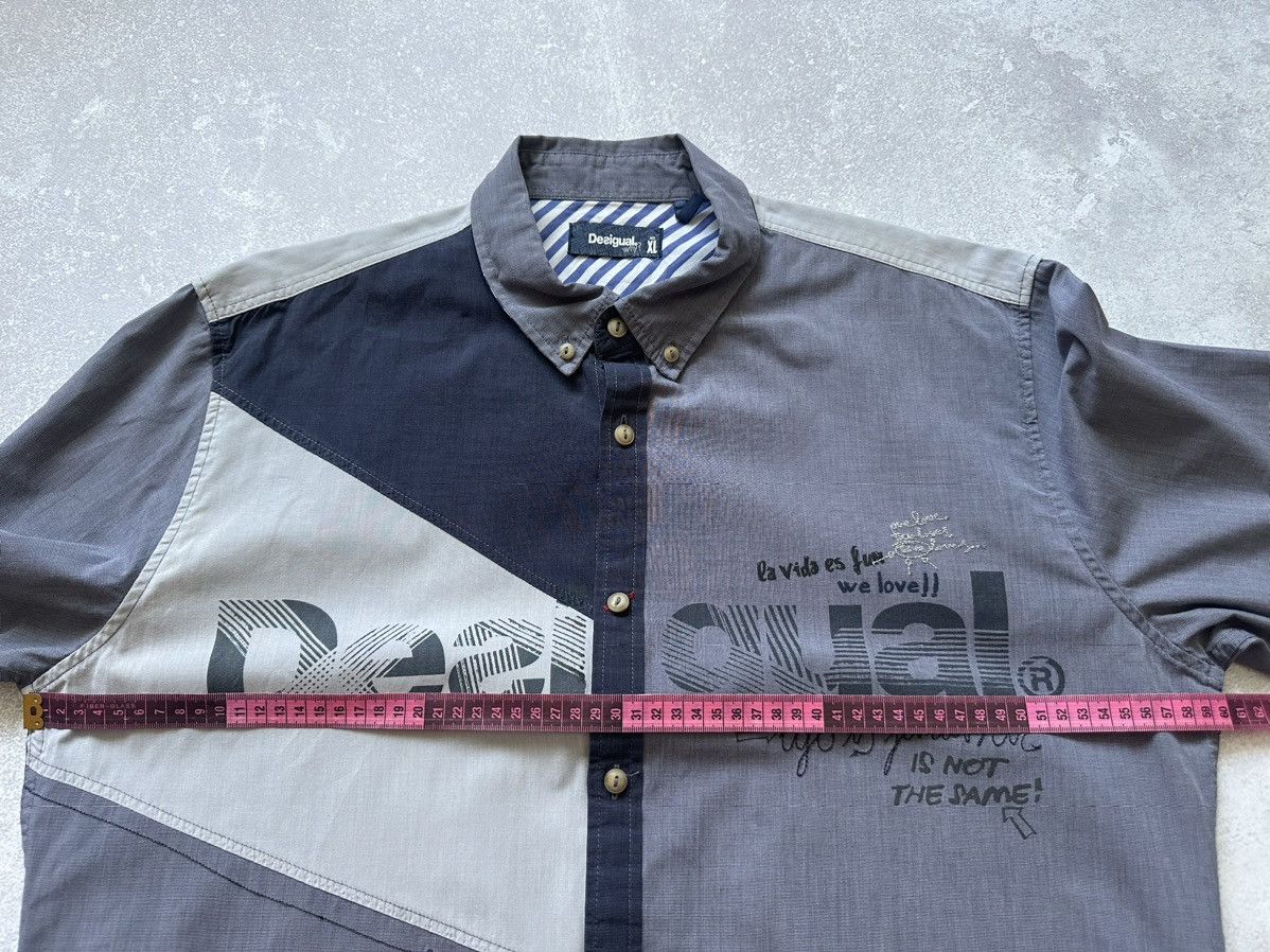 Desigual DESIGUAL Regular Fit Blue Check Plaid Long Sleeve Size XL Size US XL / EU 56 / 4 - 7 Thumbnail