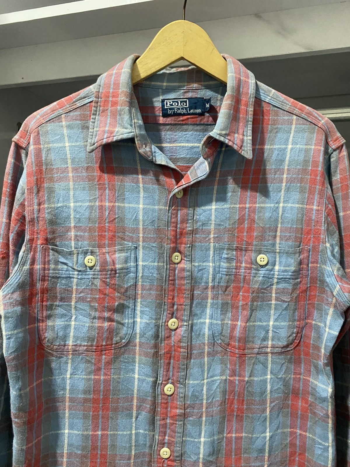 Polo Ralph Lauren Polo RL Flannel 90s Vintage Size US M / EU 48-50 / 2 - 2 Thumbnail