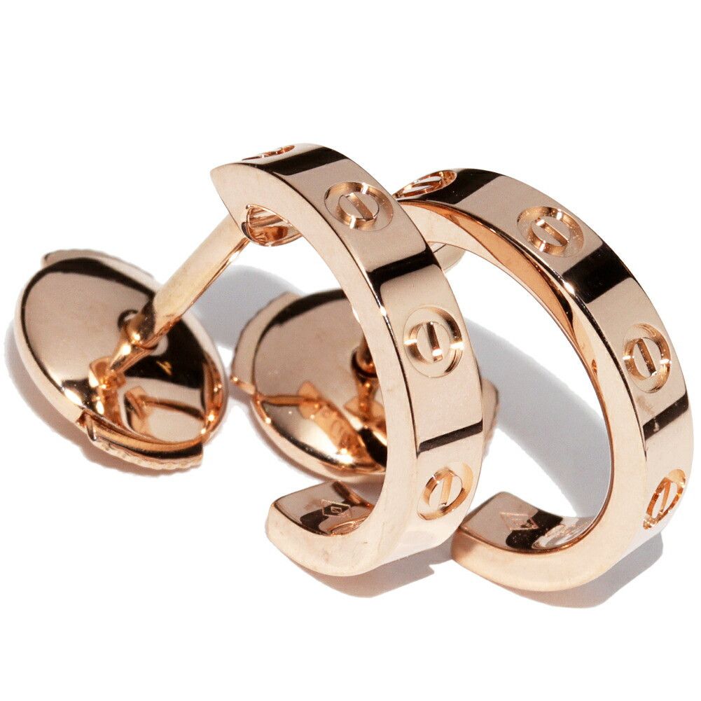 Cartier Cartier 18K Pink Gold Mini Love Earrings B80290 Metal Earrings B80290 DUTY FREE for USA