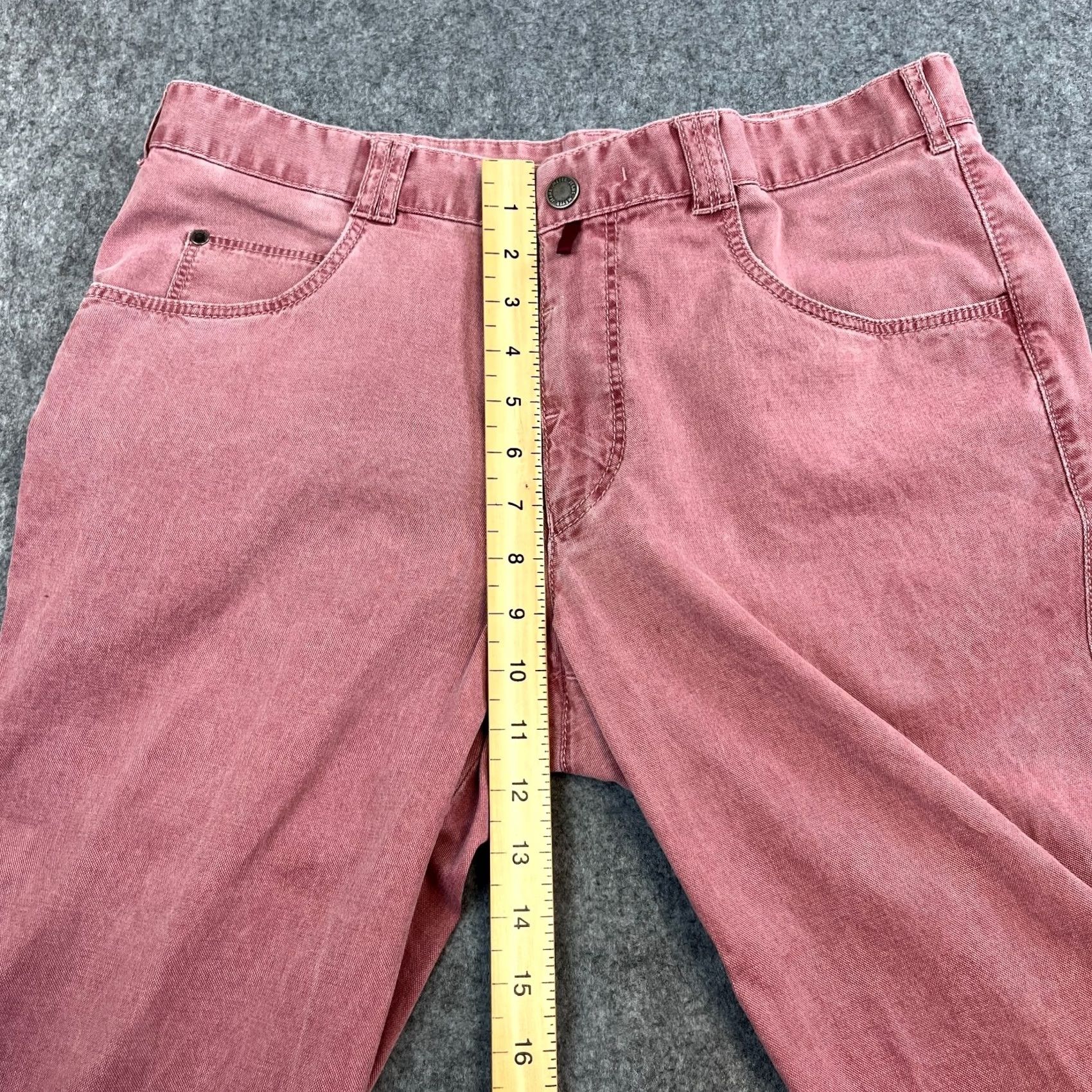 Vintage Meyer Chino Trousers Pants Straight 32 Pink Salmon Stretch Comfort Men Regular 5-Pocket Size US 32 / EU 48 - 5 Thumbnail
