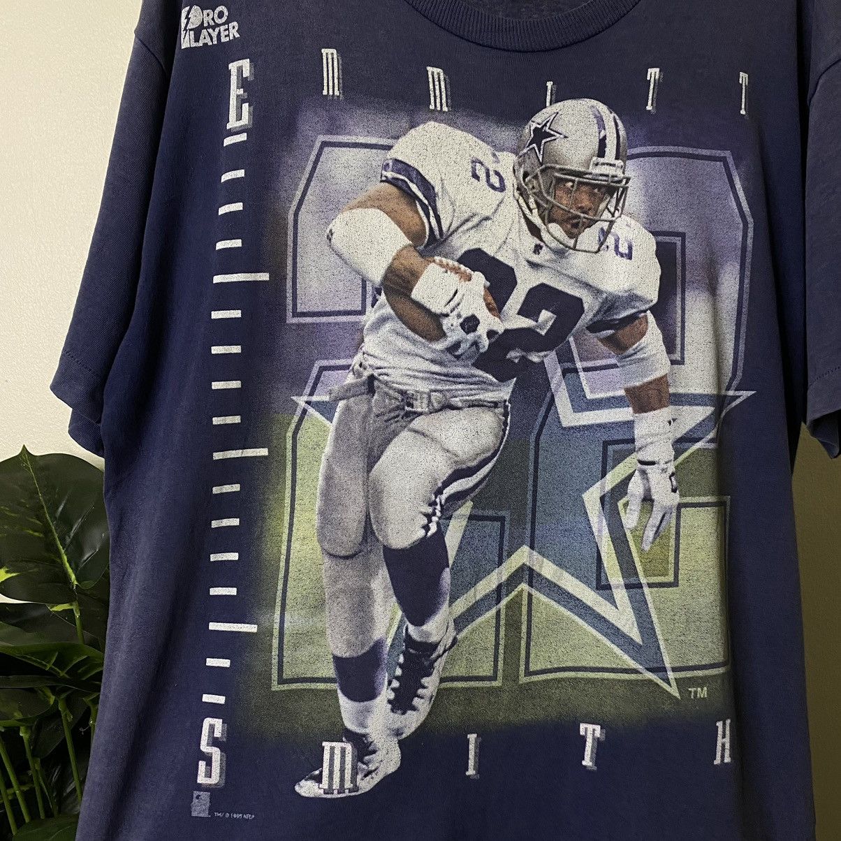 NFL × Pro Player × Vintage 1995 Dallas Cowboys x Emmit Smith Pro Players T Shirt Size US L / EU 52-54 / 3 - 2 Thumbnail