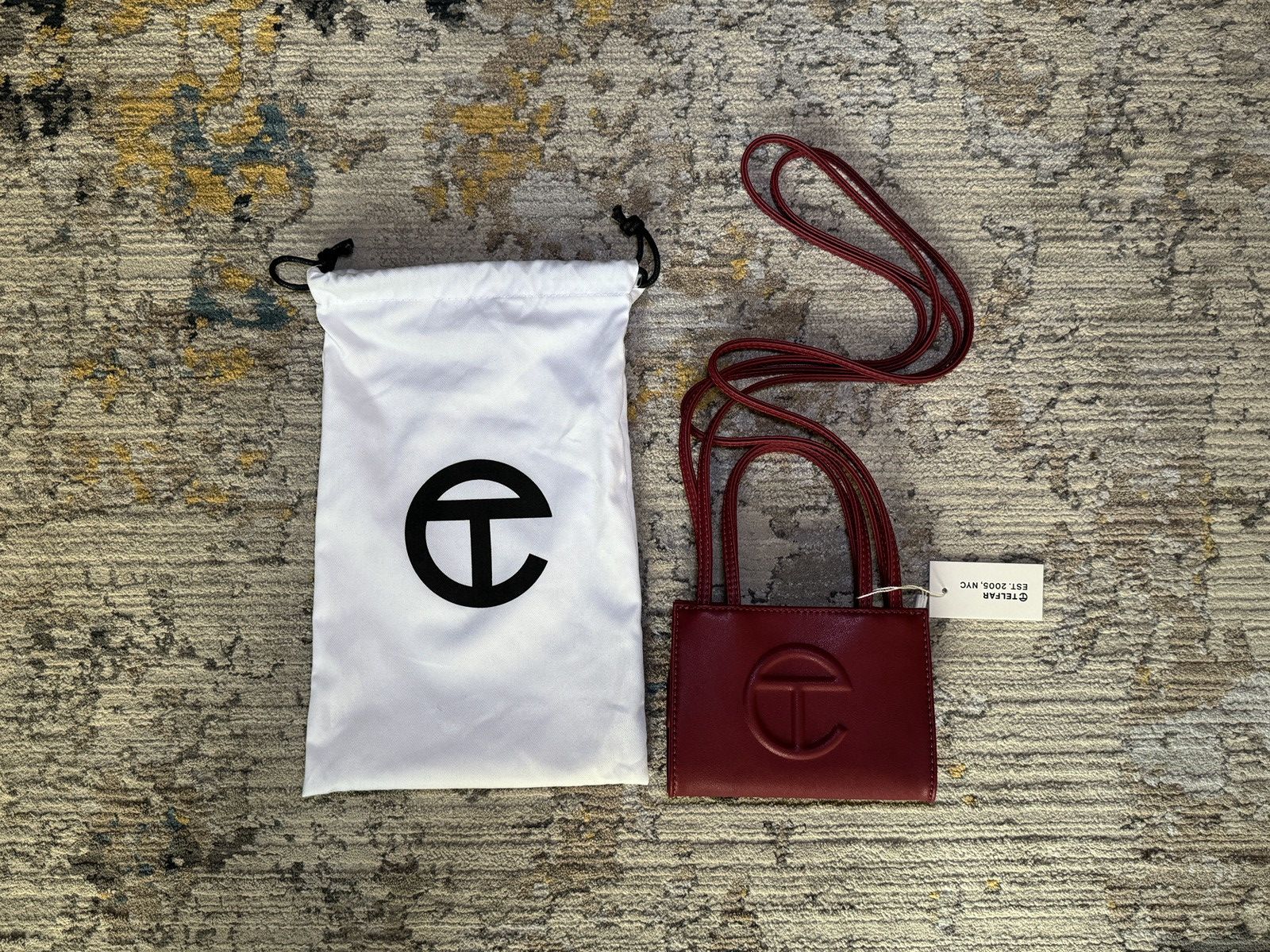 Small shops Oxblood Shopping Bag