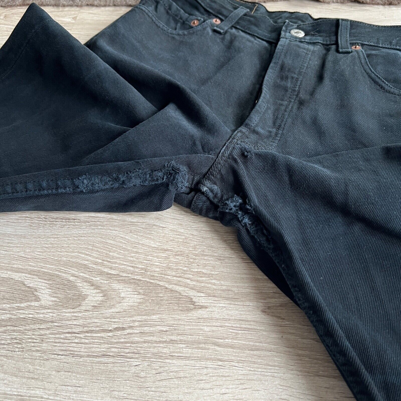 Levi's Levi's 501 Vintage Black Denim Jeans 8872AC Size US 29 - 7 Thumbnail