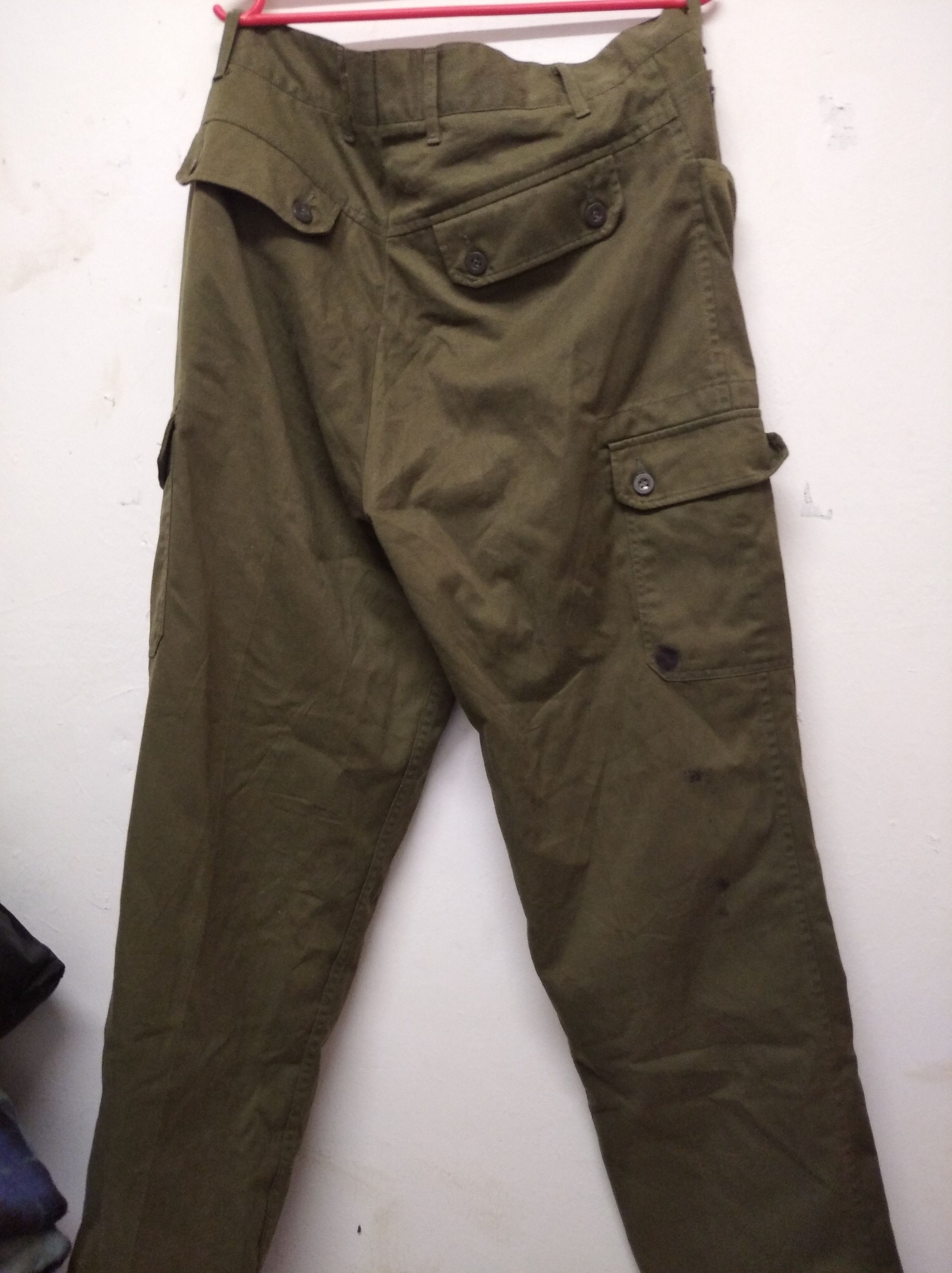 Vintage vtg *rare* Czech Republic button-fly military pants Size US 35 - 2 Thumbnail