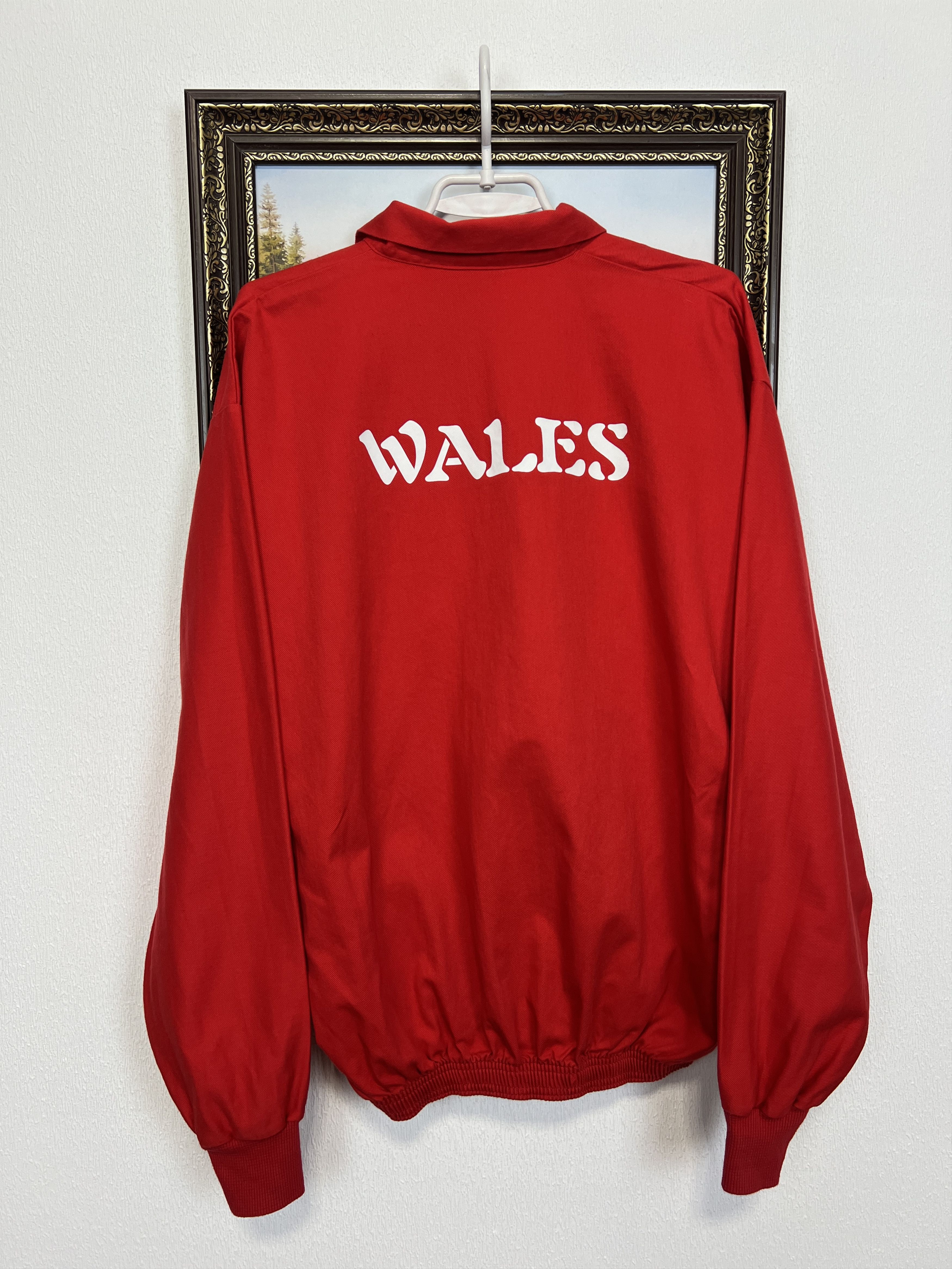 Vintage Vintage 90's Wales Football Jacket Soccer National Track Top Size US XL / EU 56 / 4 - 9 Thumbnail