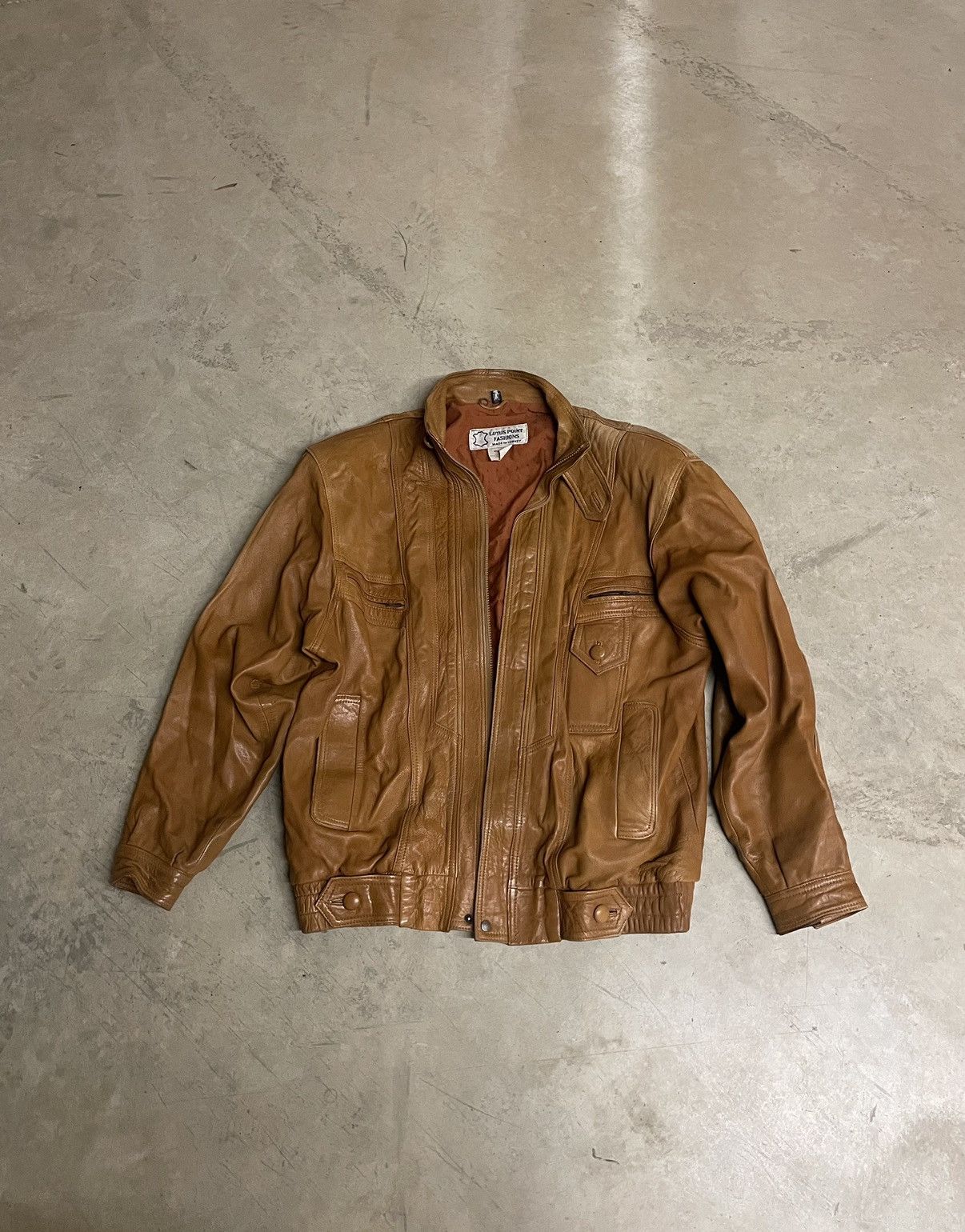 Vintage Vintage Leather Bomber Jacket Beautiful Leather Size US XL / EU 56 / 4 - 3 Thumbnail