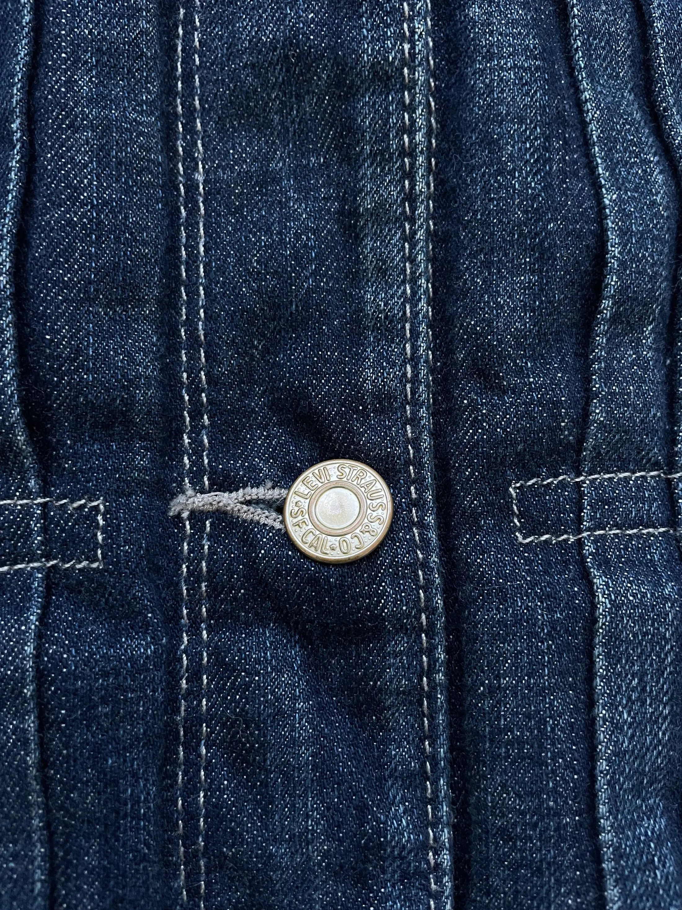Levi's Vintage 90s Women's Levis Sherpa Denim Jacket Size L / US 10 / IT 46 - 4 Thumbnail