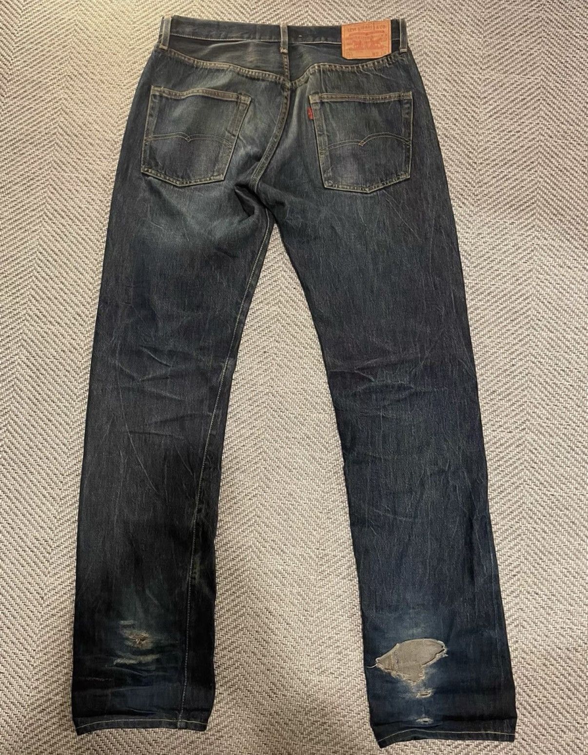 Levi's Levi's Distressed Ripped Jeans K24 Size US 34 / EU 50 - 6 Thumbnail