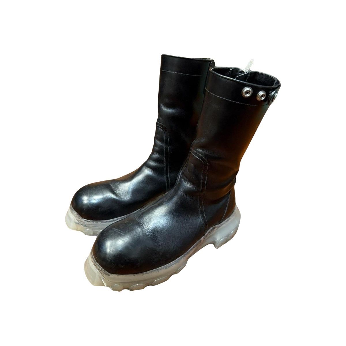 Rick Owens RICK OWENS BLACK CREEPER BOZO TRACTOR BOOTS | Grailed