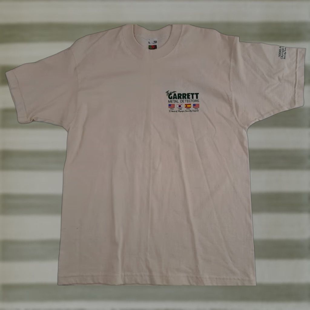 Fruit Of The Loom Vintage Team Garrett Metal Detectors 1996 Atlanta Olympics T-Shirt USA Made LG Size US L / EU 52-54 / 3 - 1 Thumbnail
