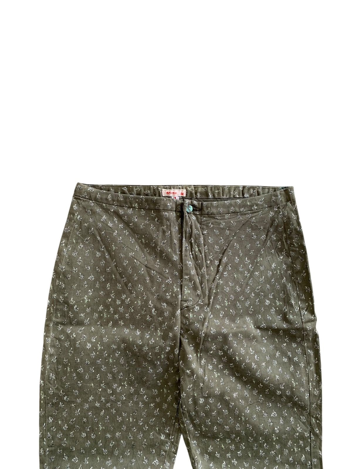 Japanese Brand Last📦 Vintage 45Rpm Studio Printed Flower Pants Size 25" / US 0 / IT 36 - 4 Thumbnail