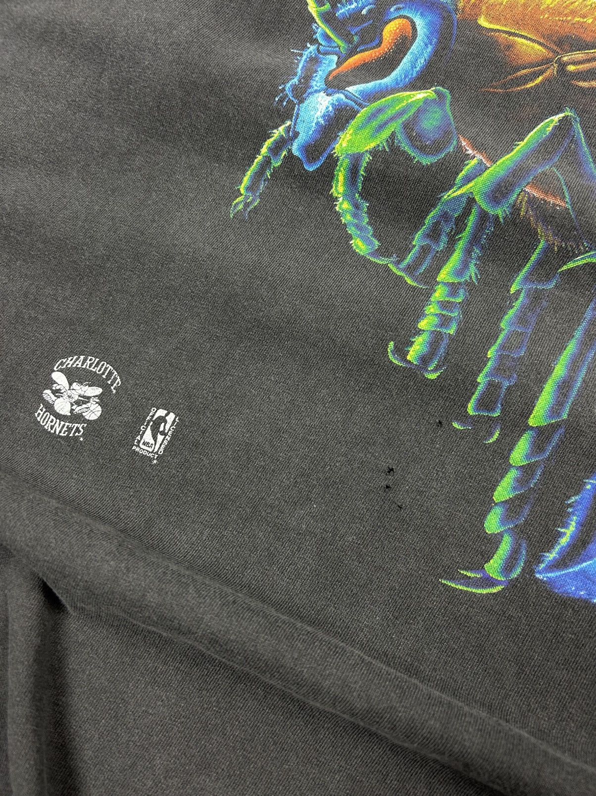 NBA × Salem Sportswear × Vintage rare Vintage Charlotte Hornets Salem Sportswear NBA tee 90s Size US L / EU 52-54 / 3 - 8 Thumbnail