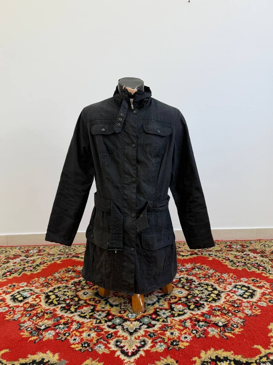 Barbour Barbour International Waxed Quilted Belted Jacket! Size - M! Size US M / EU 48-50 / 2 - 1 Thumbnail
