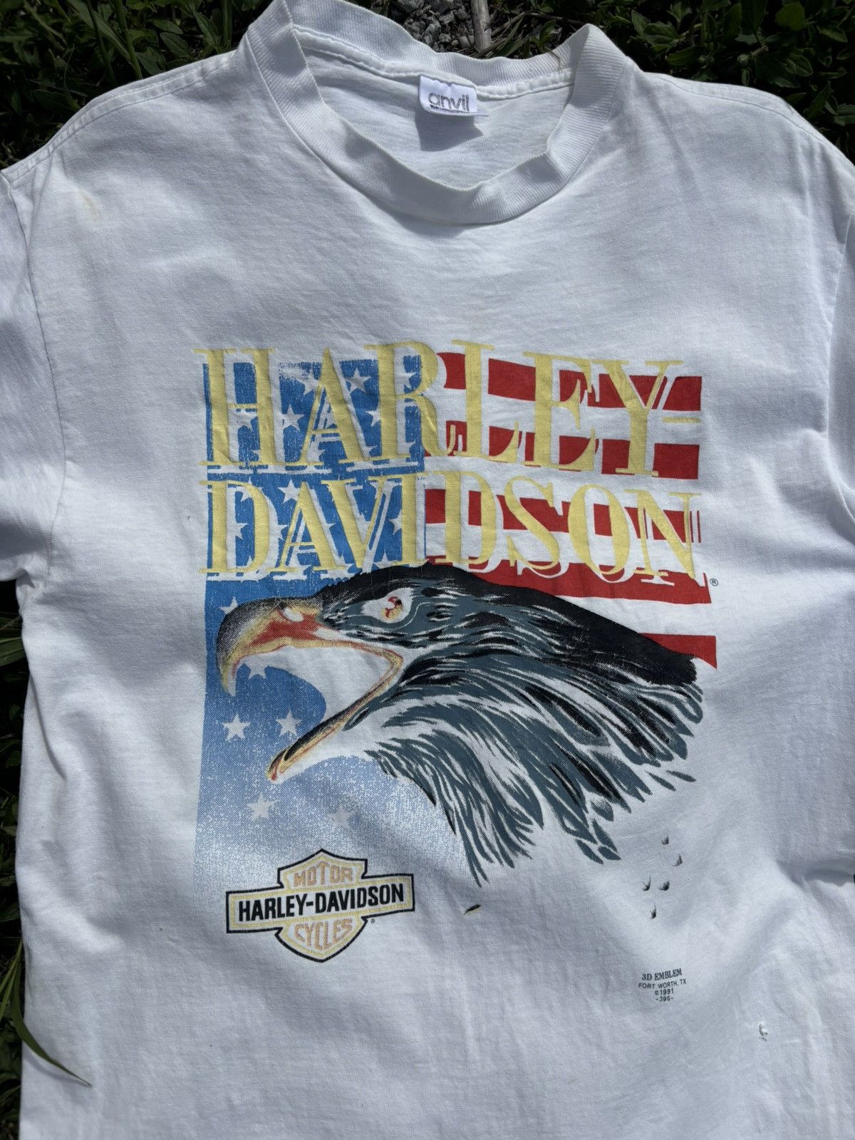 Harley Davidson Vintage Harley Davidson 3D Emblem Tshirt Size US L / EU 52-54 / 3 - 2 Thumbnail