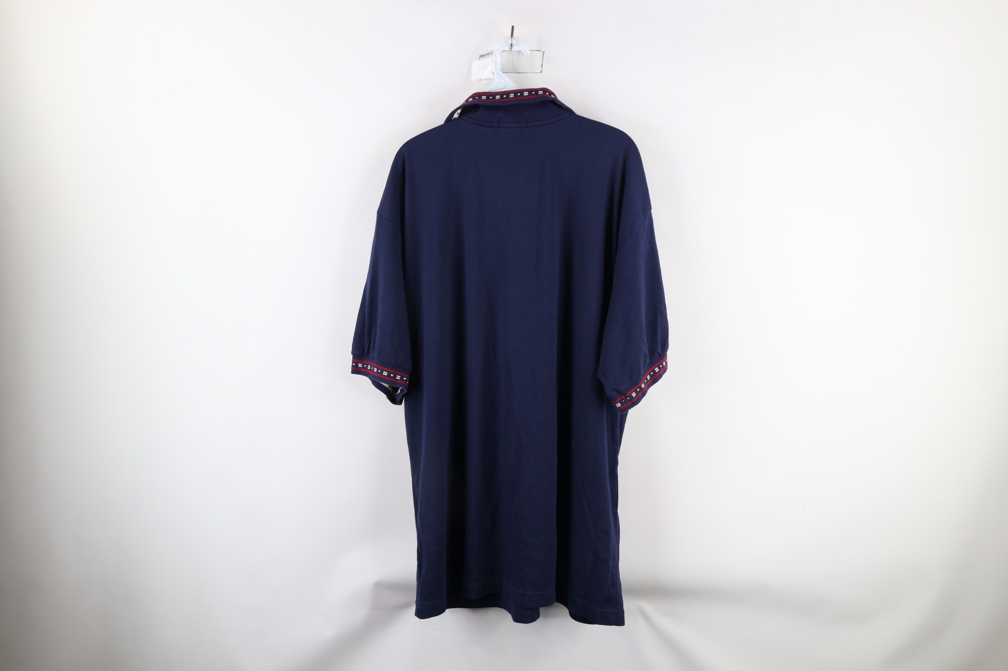 Vintage Vintage 90s Streetwear Geometric Collared Golf Polo Shirt Size US XXL / EU 58 / 5 - 7 Thumbnail