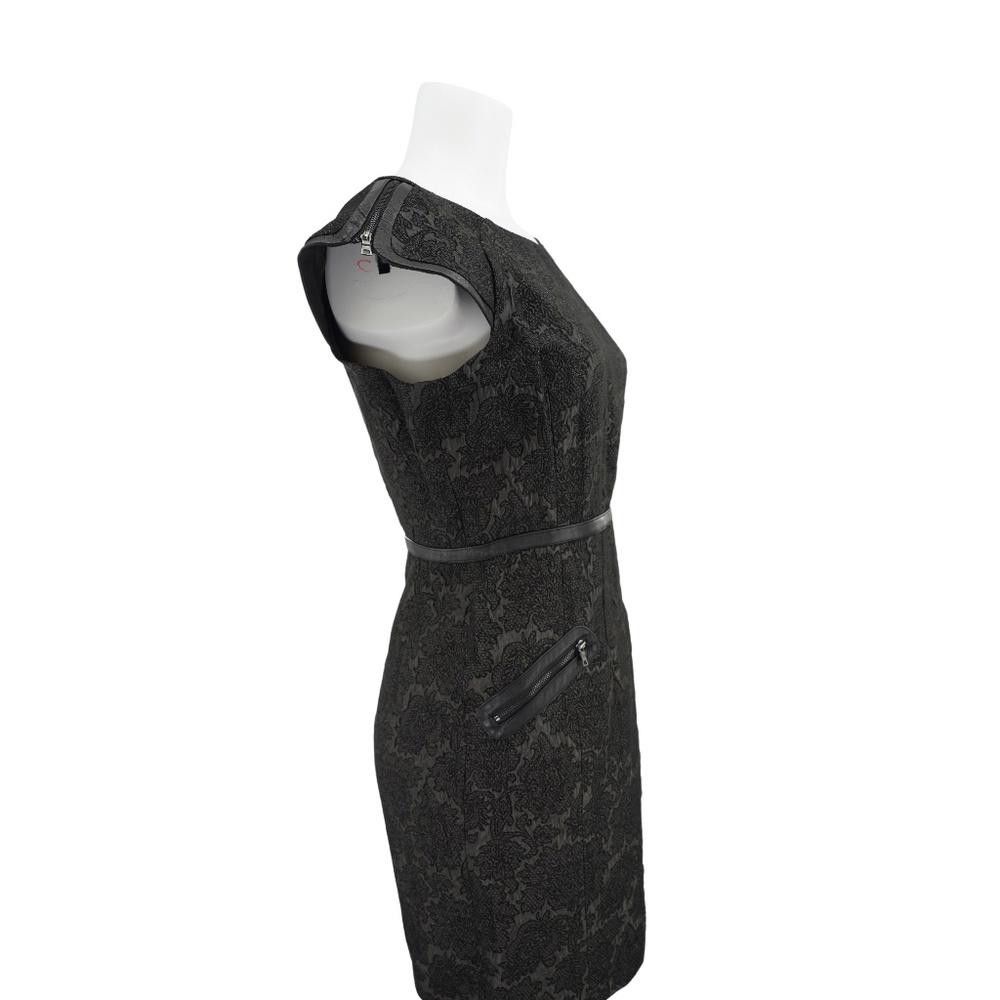Designer Cynthia Steffe Embroidered Black Cocktail Dress Size 2 Size XS / US 0-2 / IT 36-38 - 3 Thumbnail