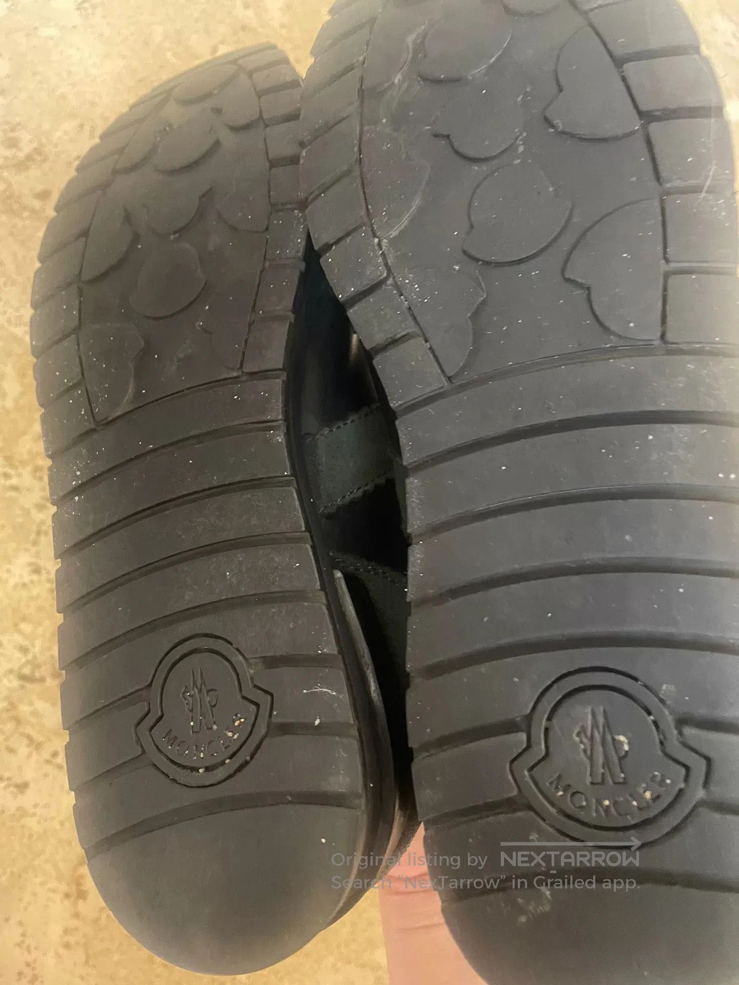 Moncler Men's Leather Shoes Wool Lining.