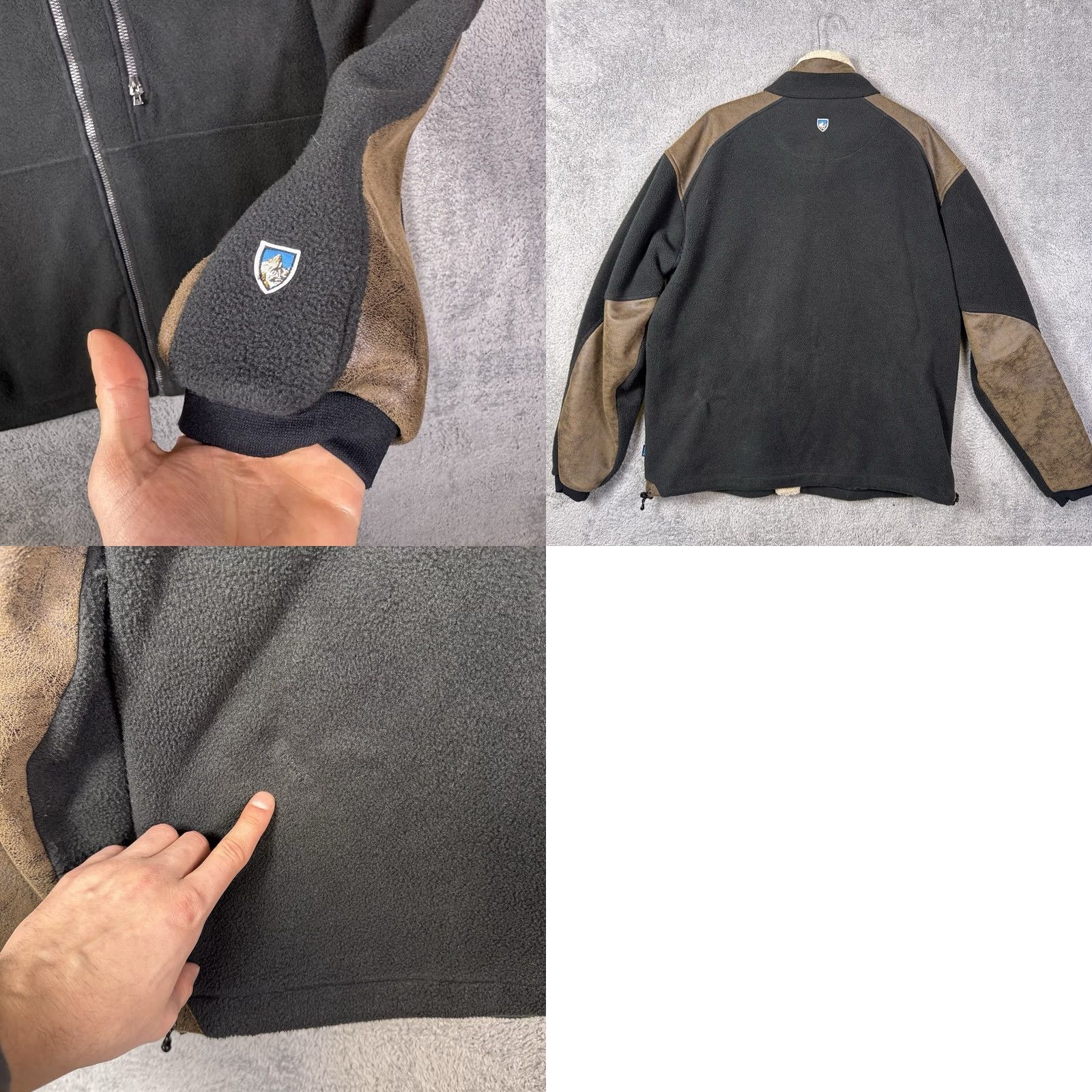 Vintage Kuhl Alpenwurx Jacket Mens XL Full Zip Fleece Suede Sherpa Tech Hike Gorpcore Size US XL / EU 56 / 4 - 8 Thumbnail