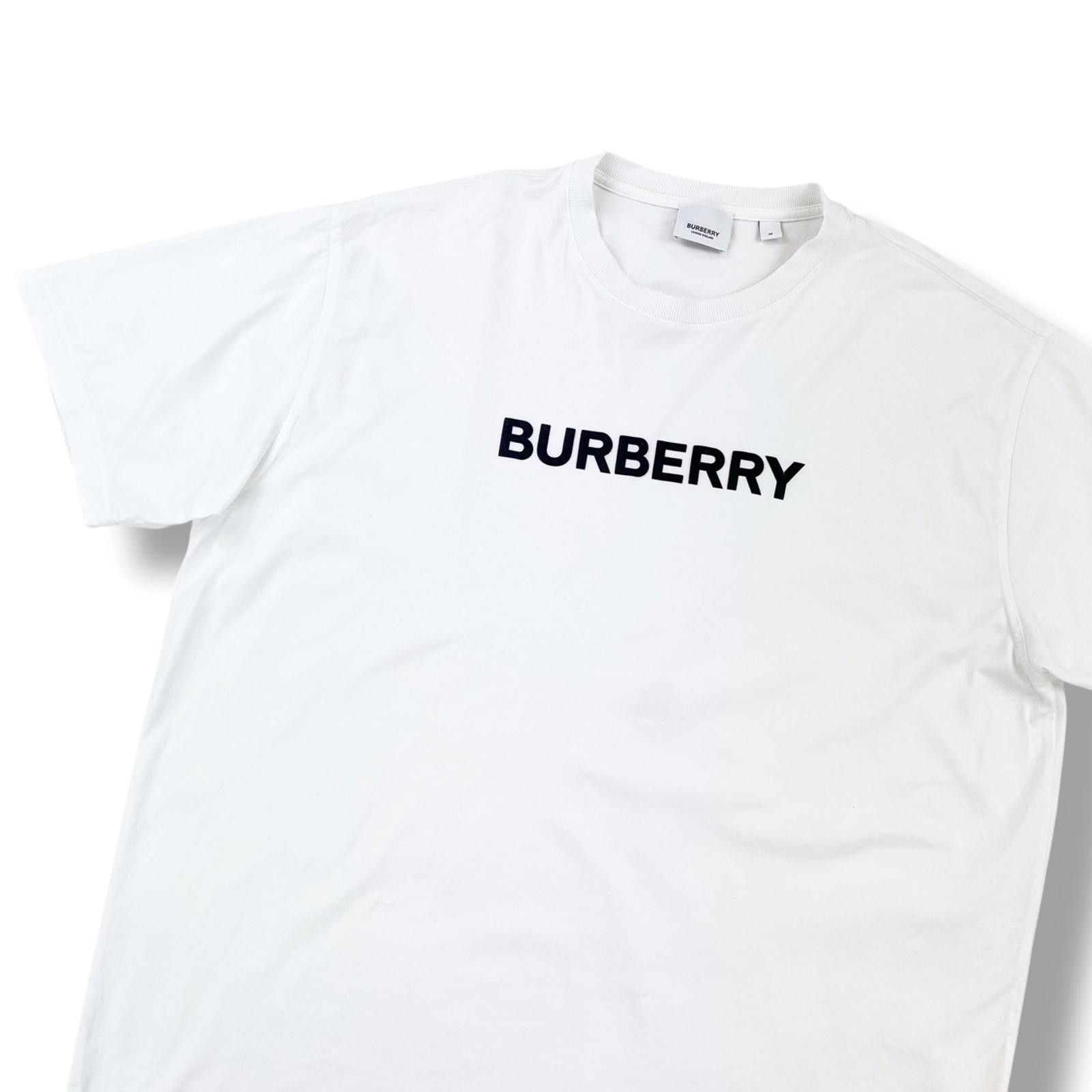 Burberry Burberry White Spellout T Shirt Size US M / EU 48-50 / 2 - 1 Thumbnail