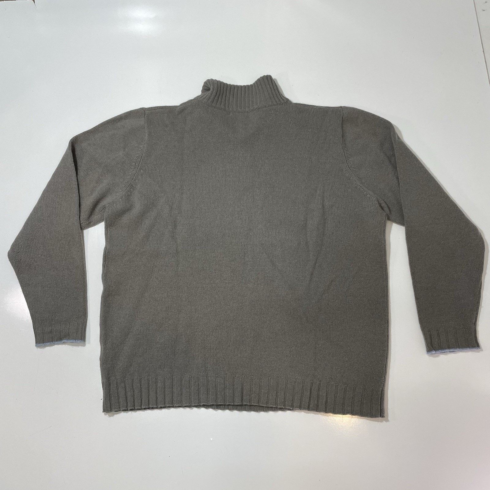 &SONS Father & Sons Cashmere Sweater Pullover Men’s XXL Polo Gray Size US XXL / EU 58 / 5 - 7 Thumbnail