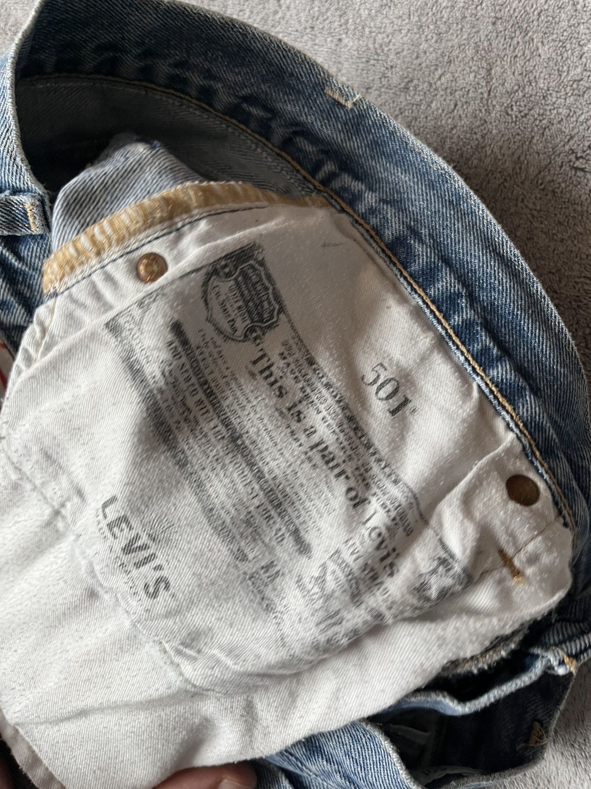Levi's Made & Crafted Very Rare Levi’s Custom Big E 501 Farmer Collab Selvedge d Size US 28 / EU 44 - 9 Thumbnail