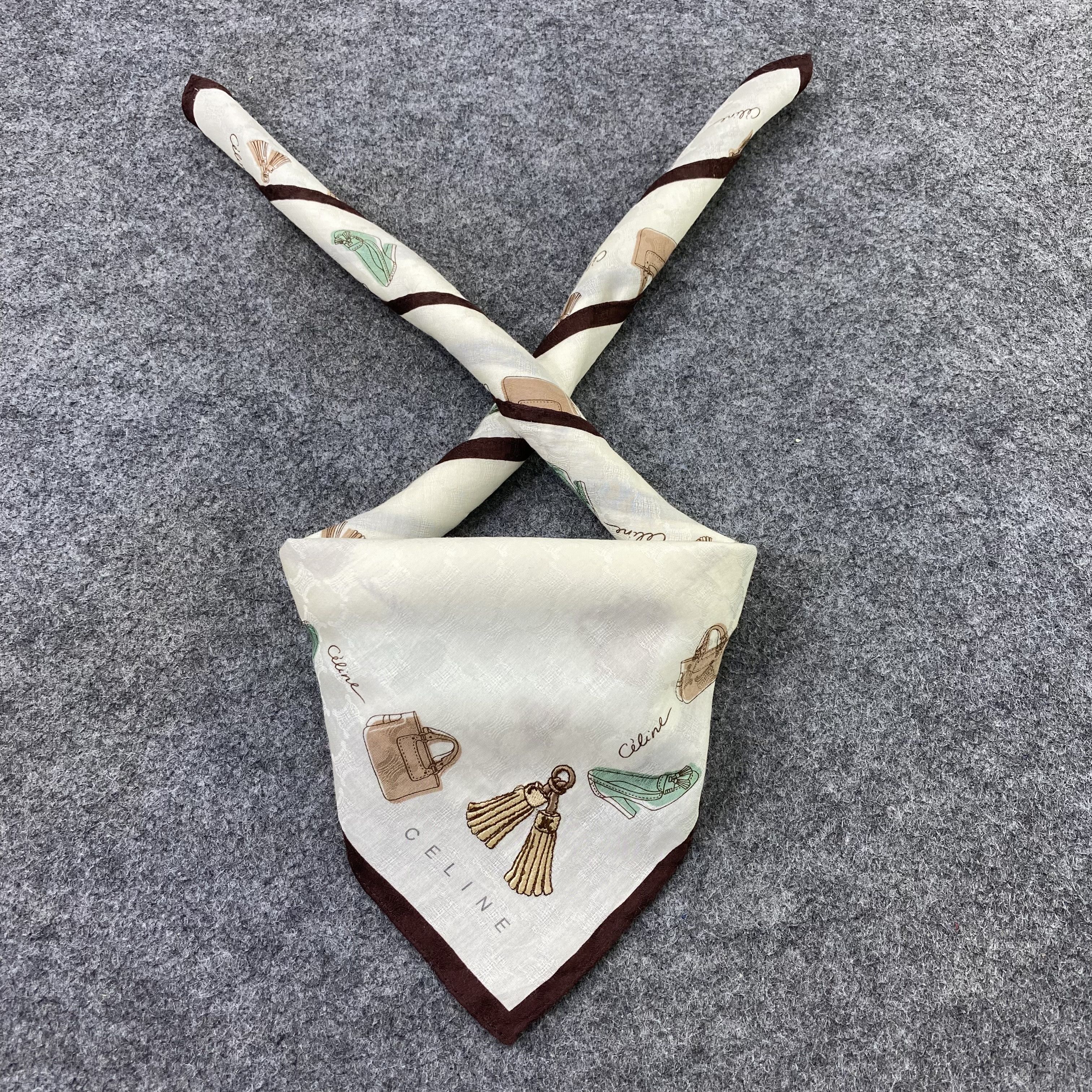 Celine Celine Handkerchief Neckerchief Bandana-B1688 Size ONE SIZE - 2 Thumbnail