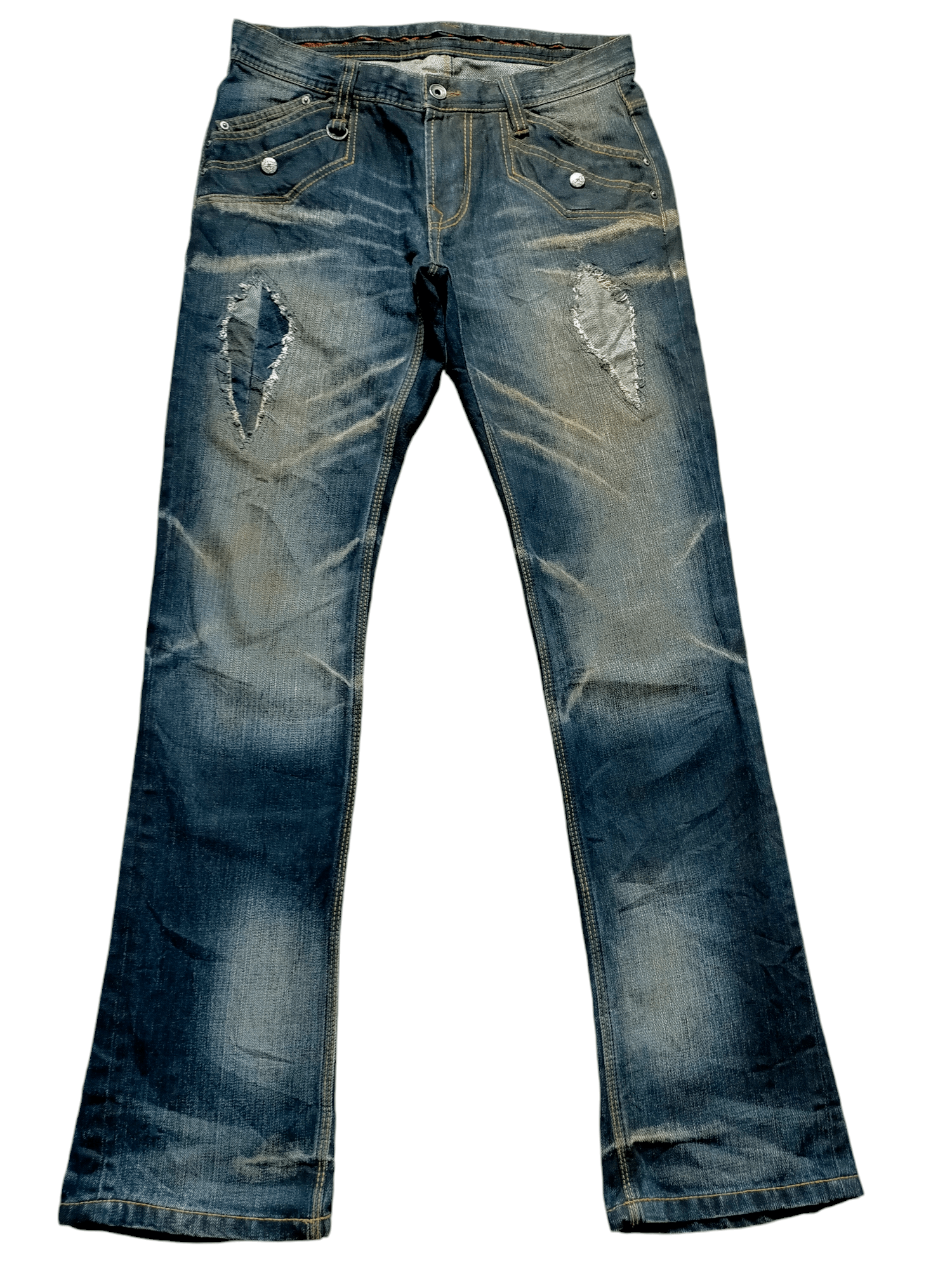 Hysteric Glamour Flare Jeans Nicole Club Patchwork Boot cut Denim Size US 30 / EU 46 - 1 Thumbnail