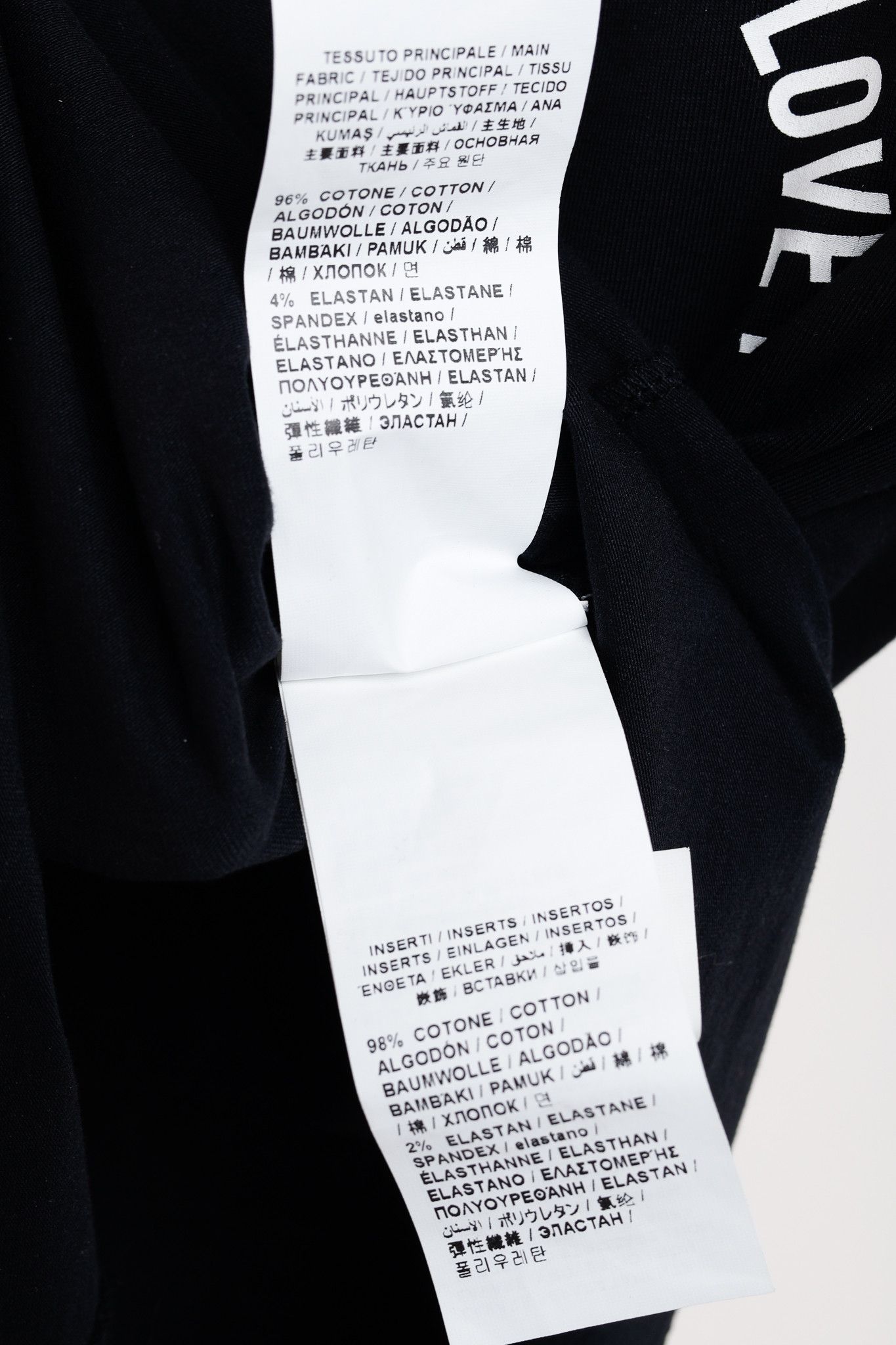 Love Moschino Love Moschino Logo Graphic Long-Sleeve Black Tee Size S / US 4 / IT 40 - 10 Thumbnail