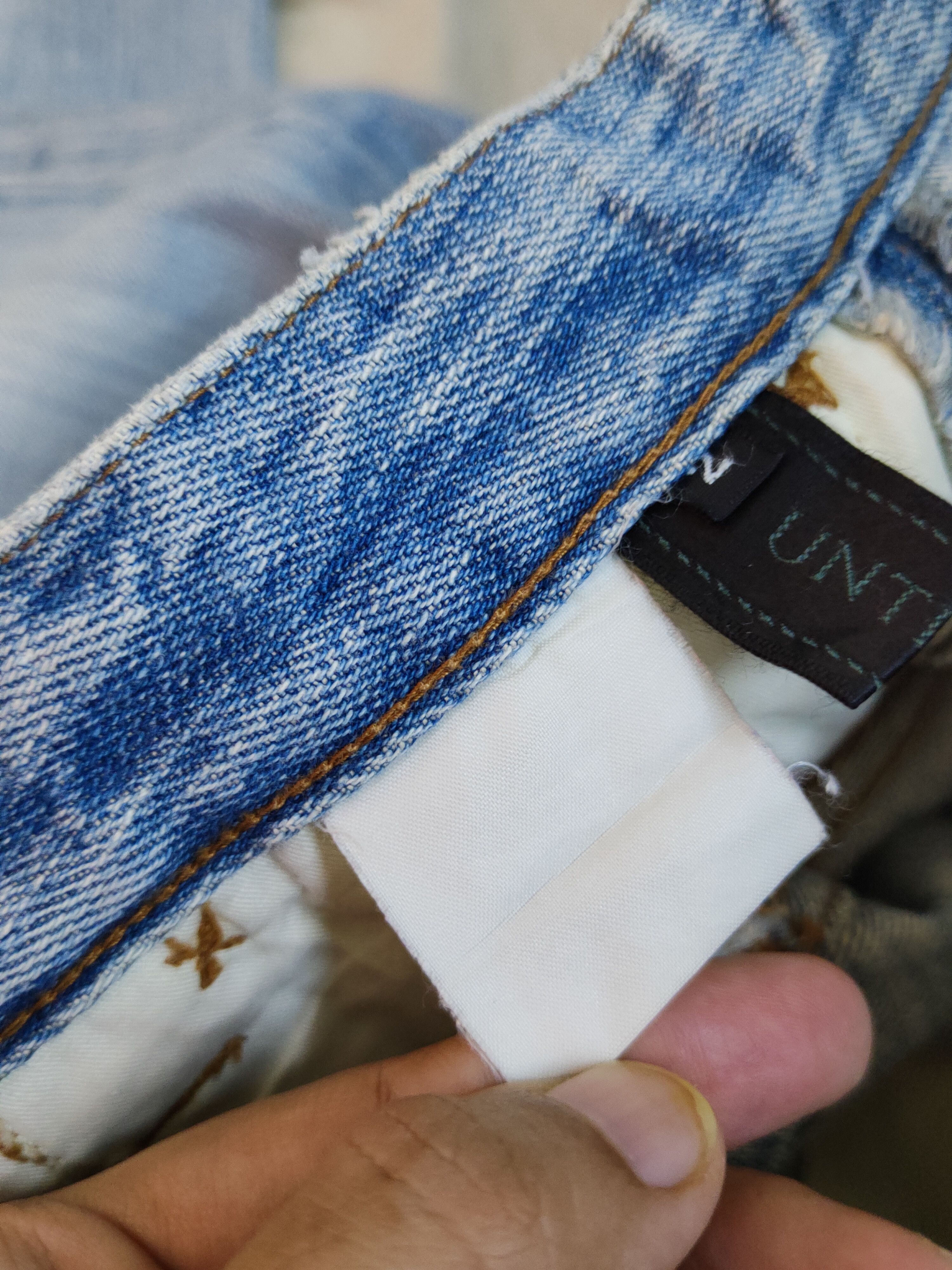 Japanese Brand Untitled Blue Distressed Multipocket Denim #S1586 Size 28" / US 6 / IT 42 - 14 Thumbnail