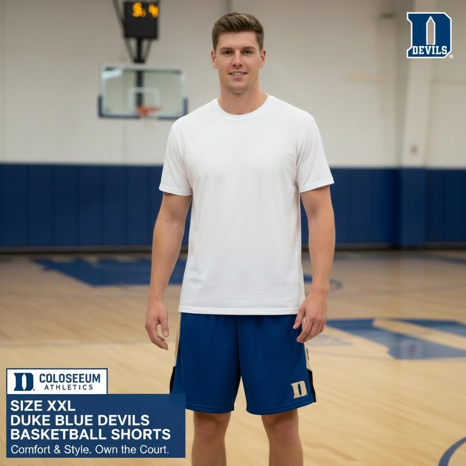Colosseum Athletics Duke Blue Devils Basketball Shorts Size XXL Size US 40 / EU 56 - 1 Thumbnail