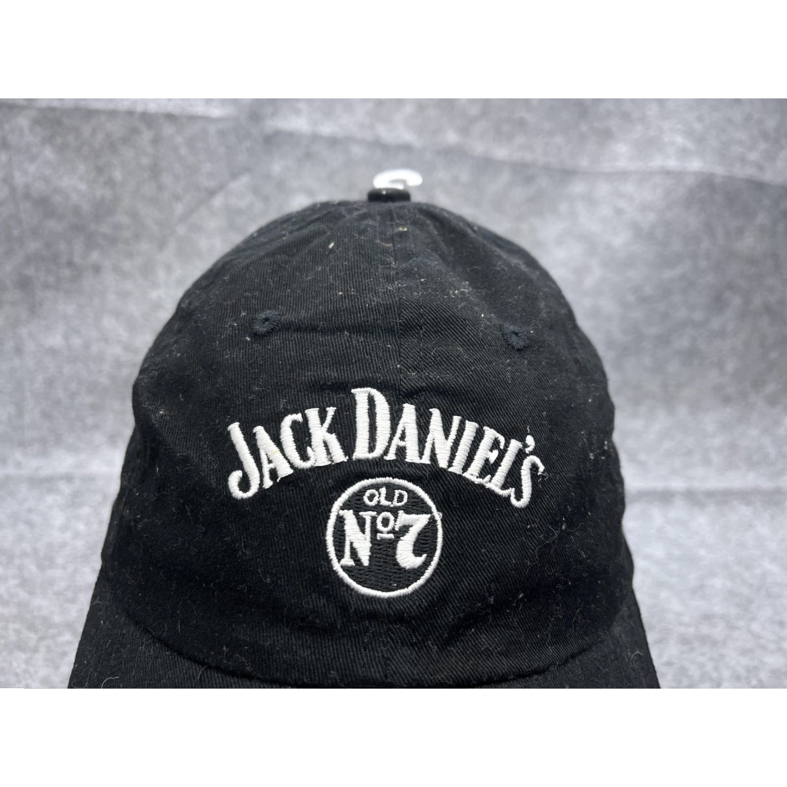 Logo 7 VINTAGE? Jack Daniel's Hat Cap Strap Back Mens One Size Black Old No 7 Whiskey Logo Size ONE SIZE - 3 Thumbnail