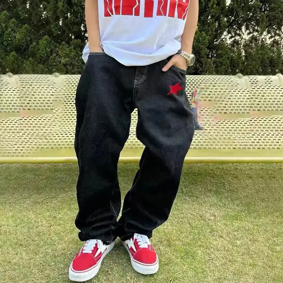 Japanese Brand Baggy hip hop skate straight y2k jeans Size US 32 / EU 48 - 2 Thumbnail