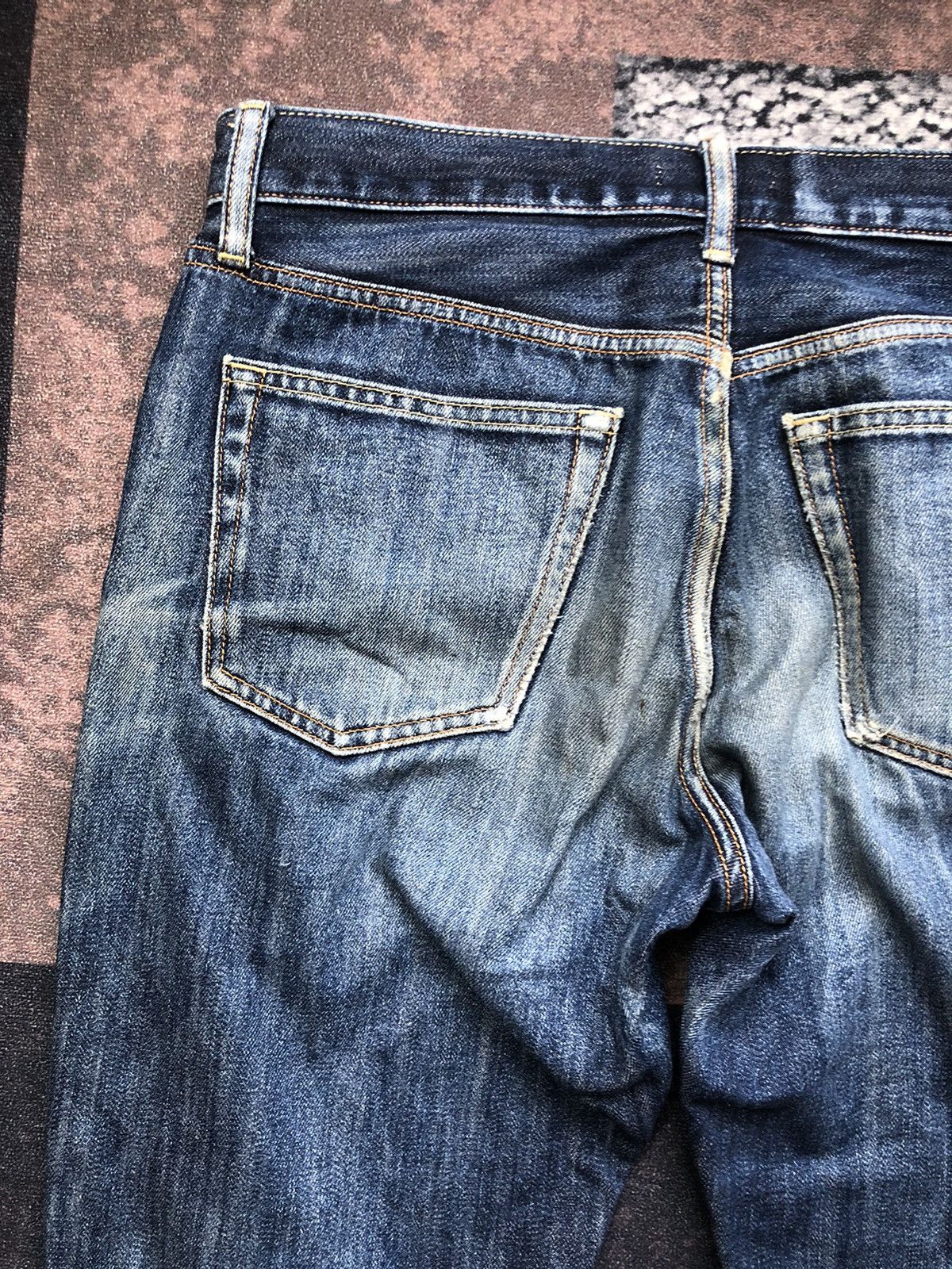 If Six Was Nine × Le Grande Bleu (L.G.B.) × Uniqlo Vintage Japanese brand uniqlo nice fade jeans lgb style Size US 34 / EU 50 - 12 Thumbnail